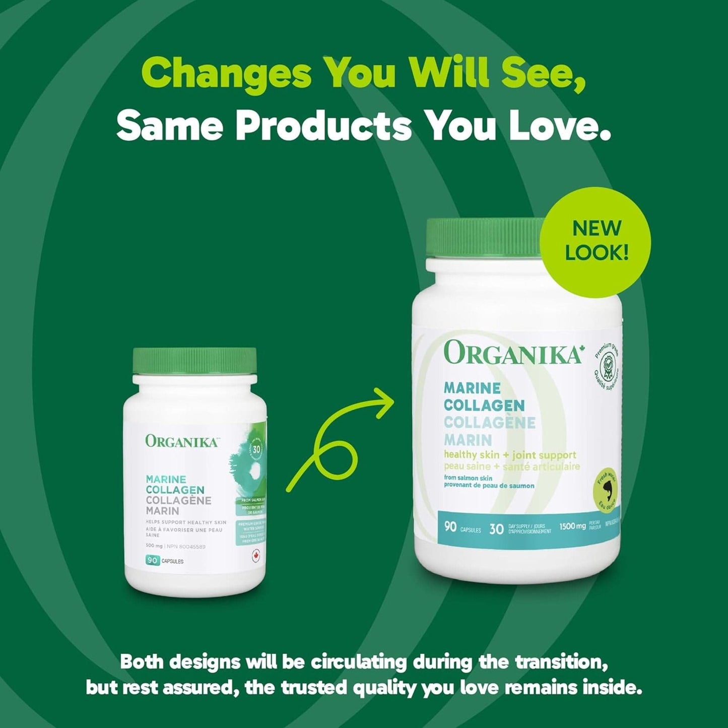 90 Capsules | Organila Marine Collagen 1500 mg