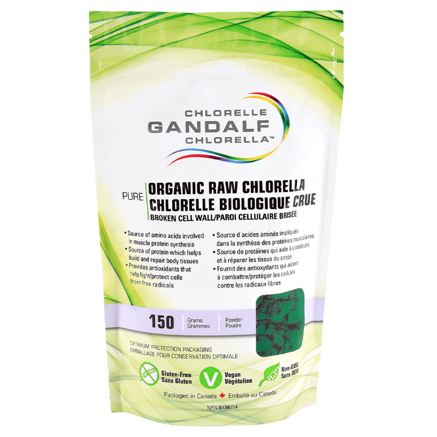 150g | Gandalf Organic Raw Chlorella Powder