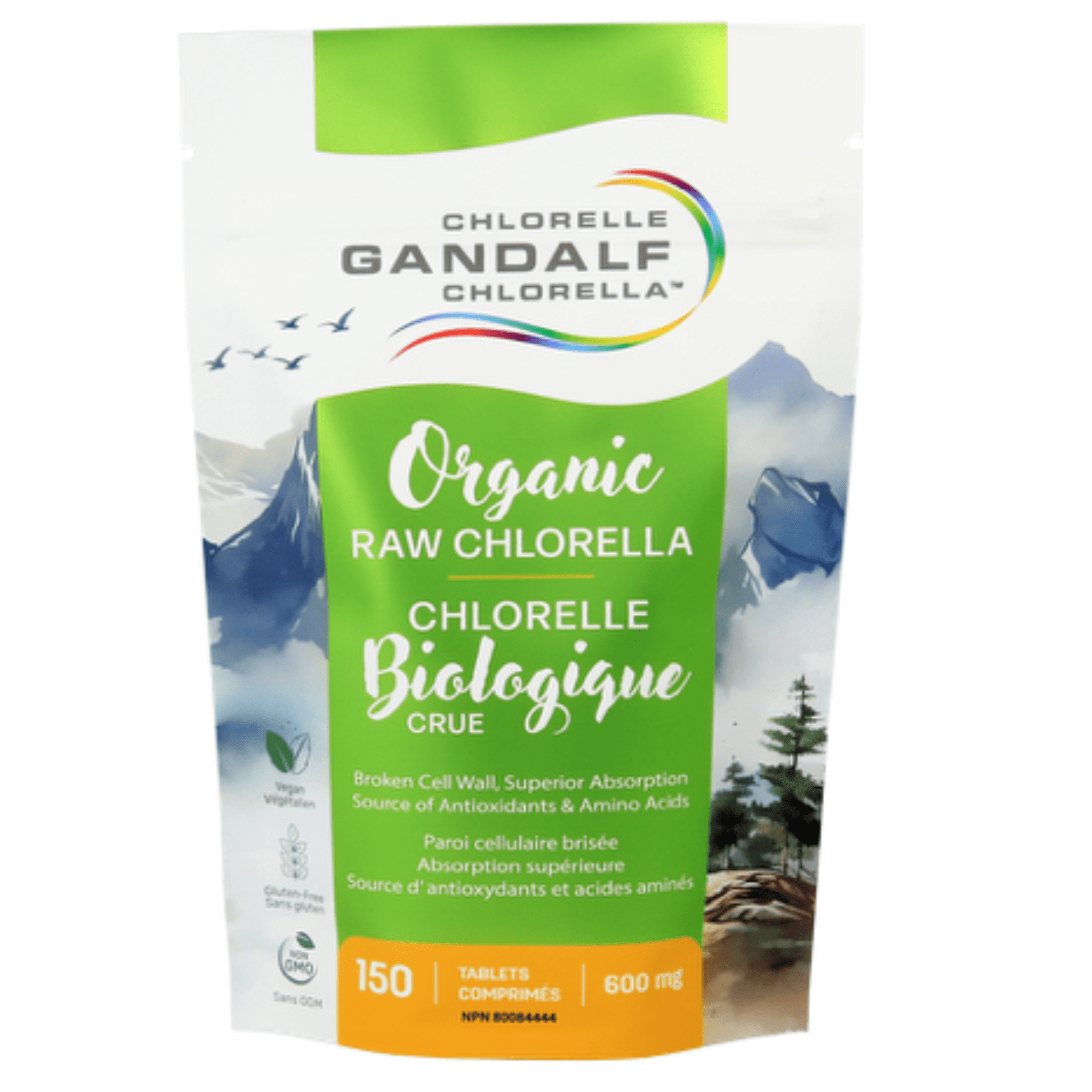150 Tablets | Gandalf Organic Raw Chlorella