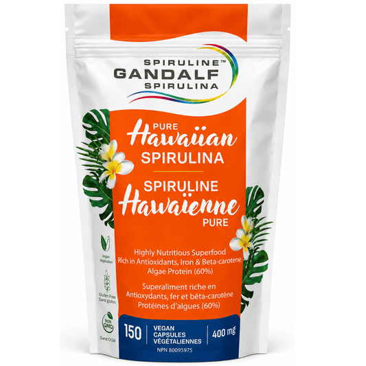 150 Vegetable Capsules | Gandalf Pure Hawaiian Spirulina