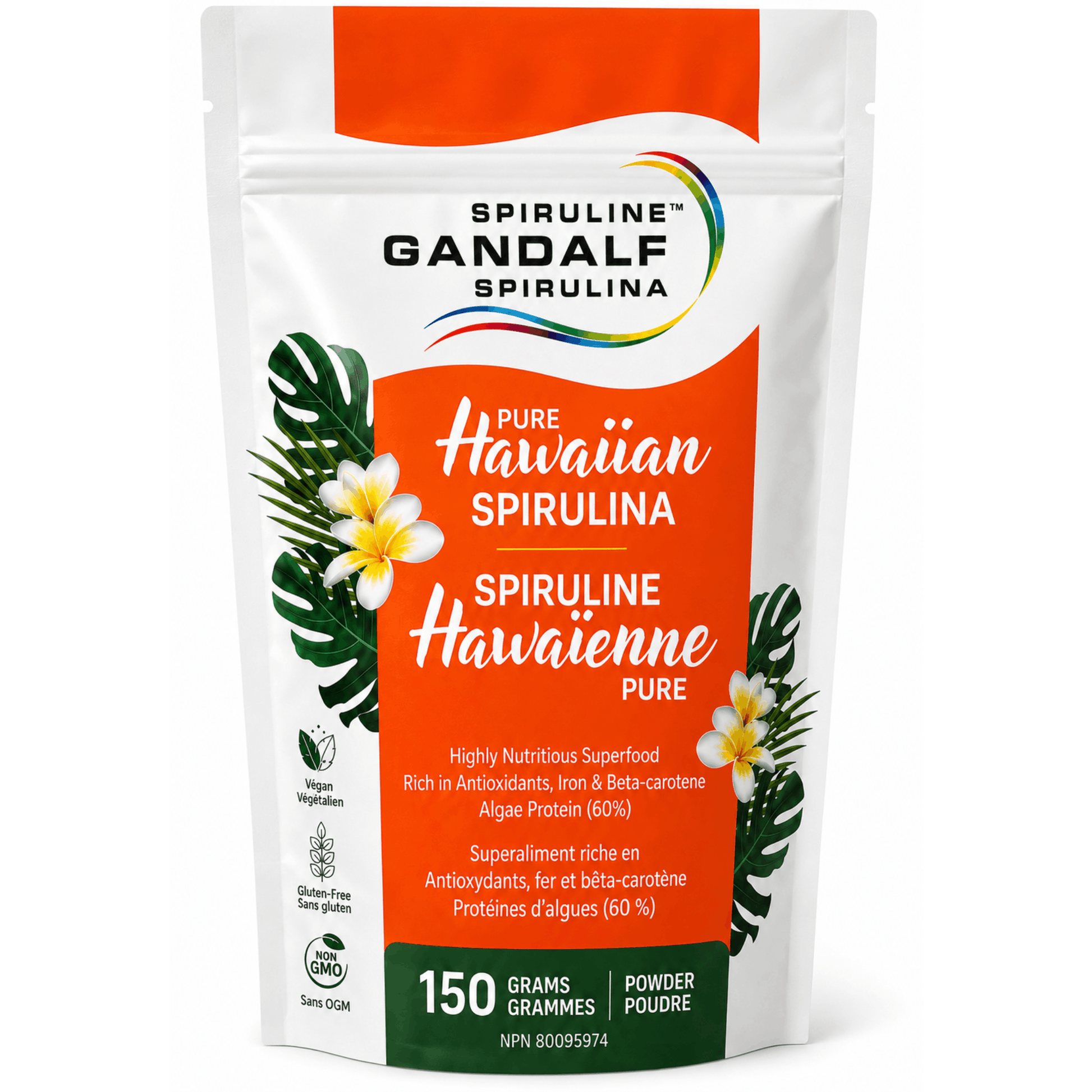 150g Unflavoured | Spirulina Gandalf Pure Hawaiian Spirulina
