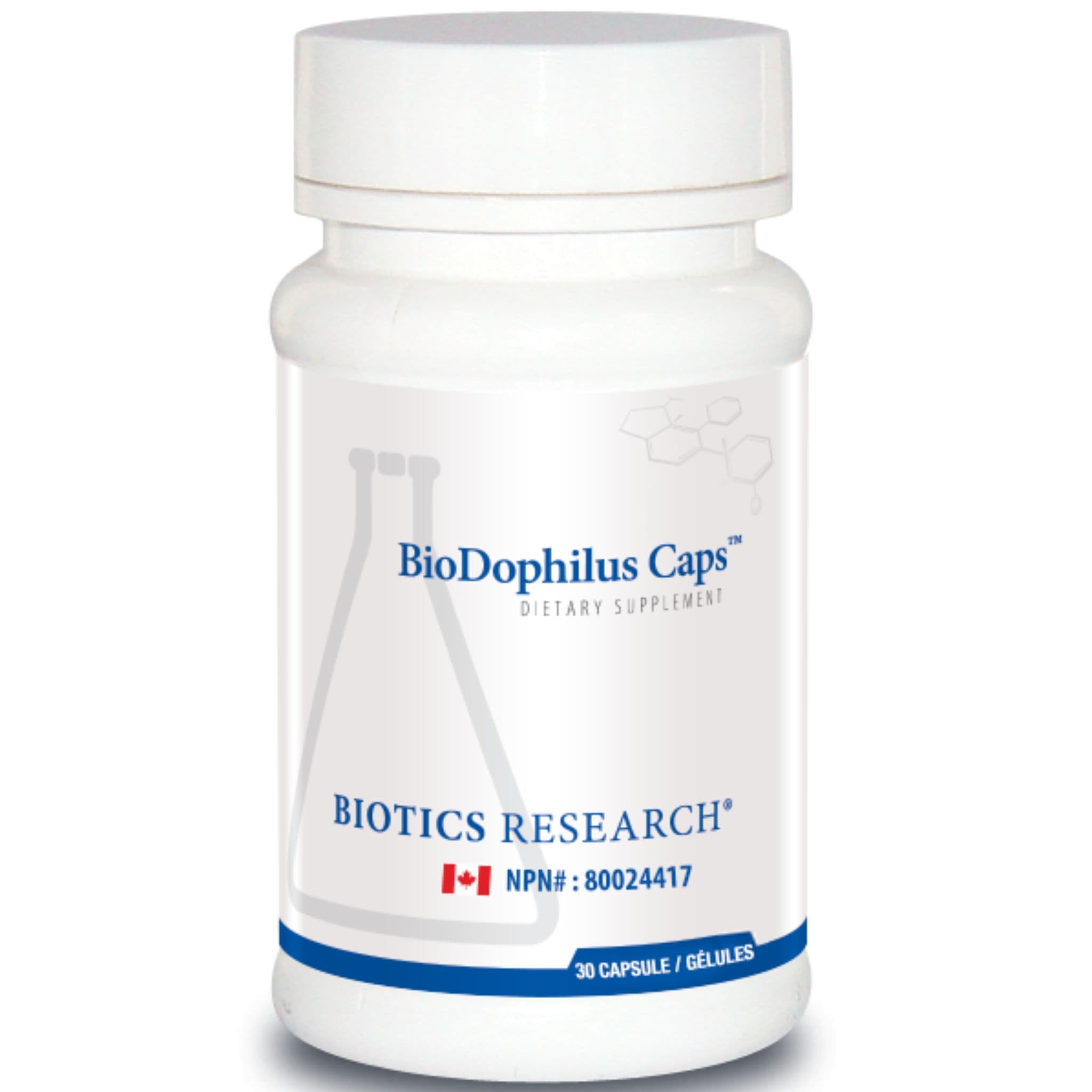 Biotics Research BioDophilus Caps, Probiotic Support, 30 Capsules