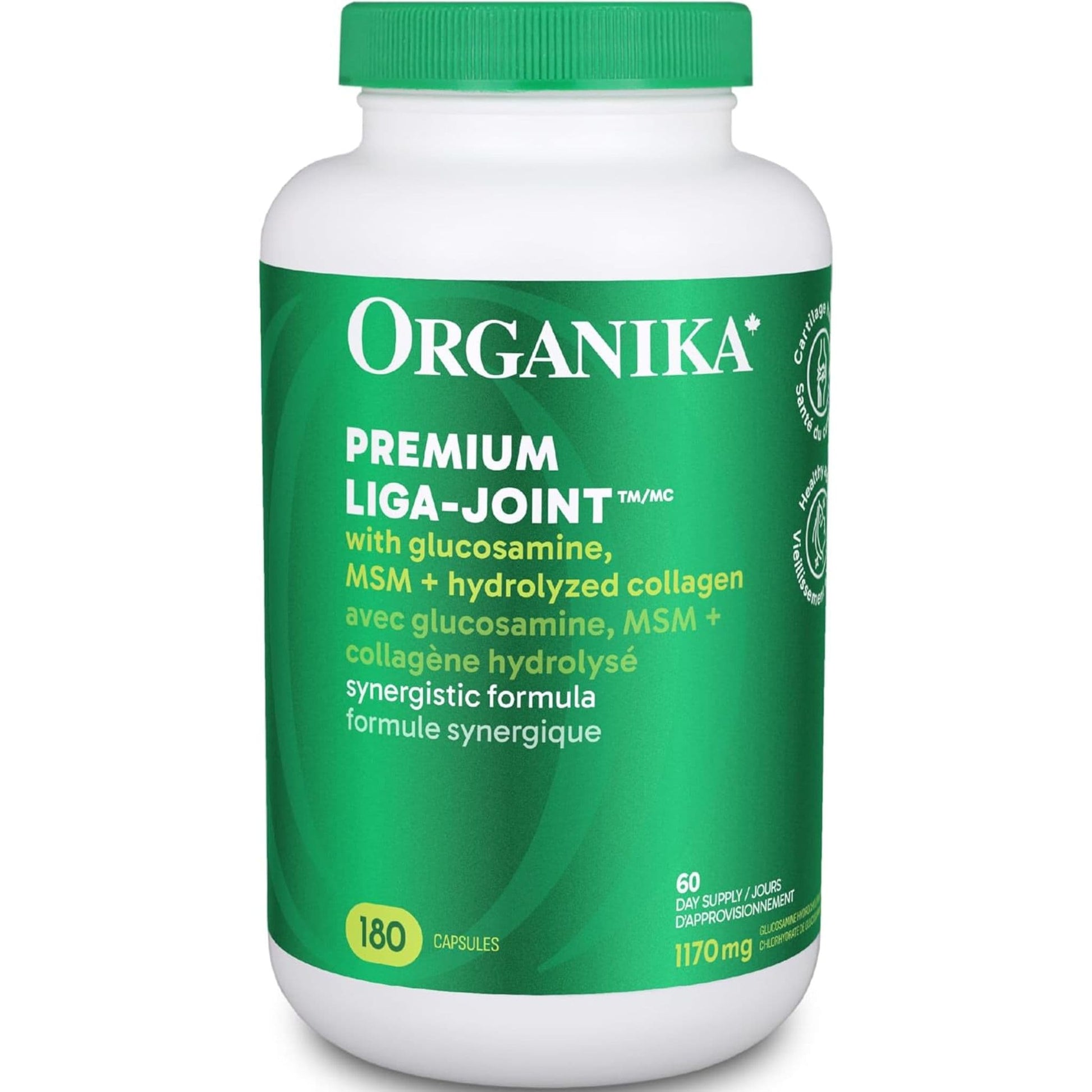 180 Capsules | Organika Premium Liga-Joint 1170 mg