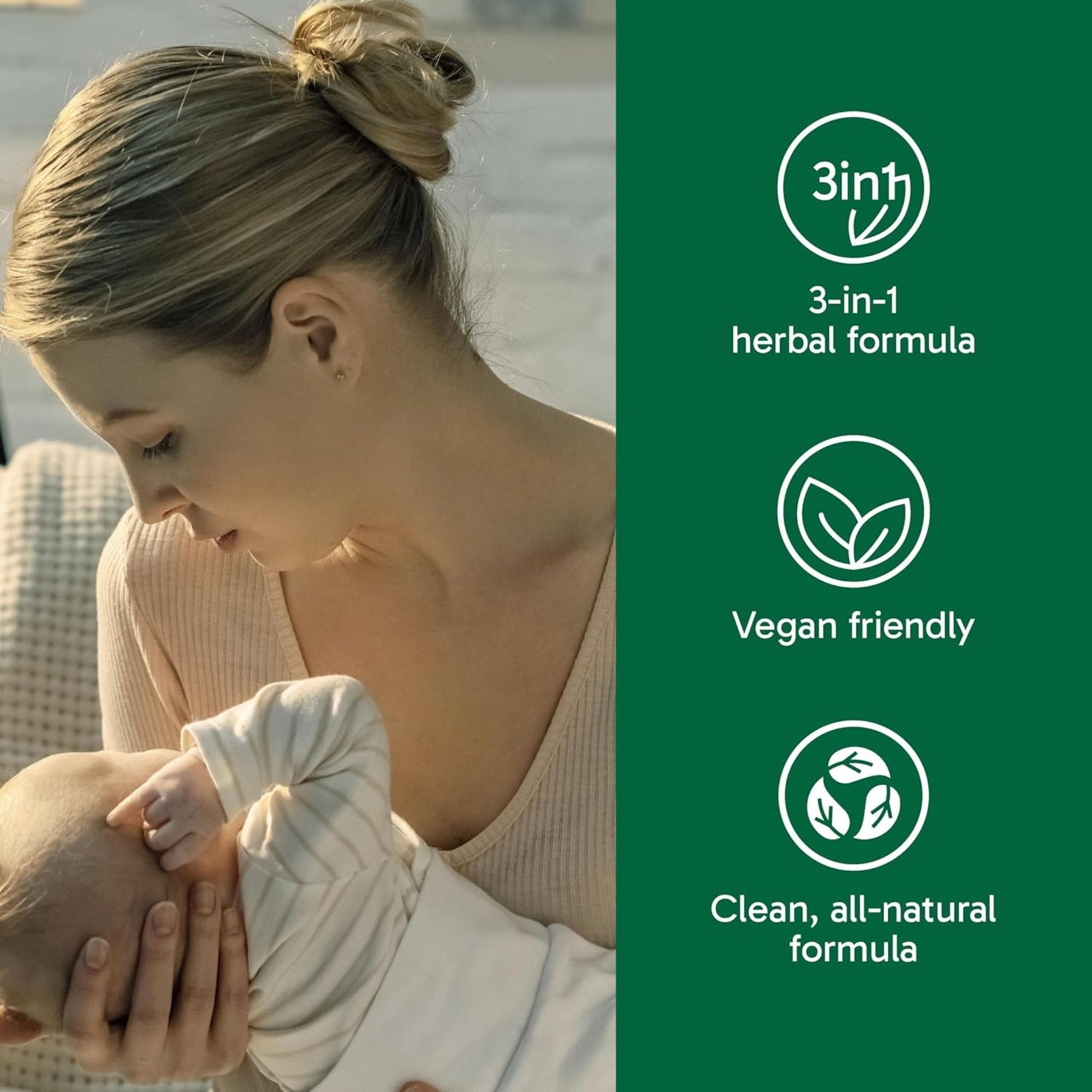 120 Capsules | Organika Ma's Milk 3 in 1 Formula with Fenugreek, Blessed Thistle + Moringa 2000 mg