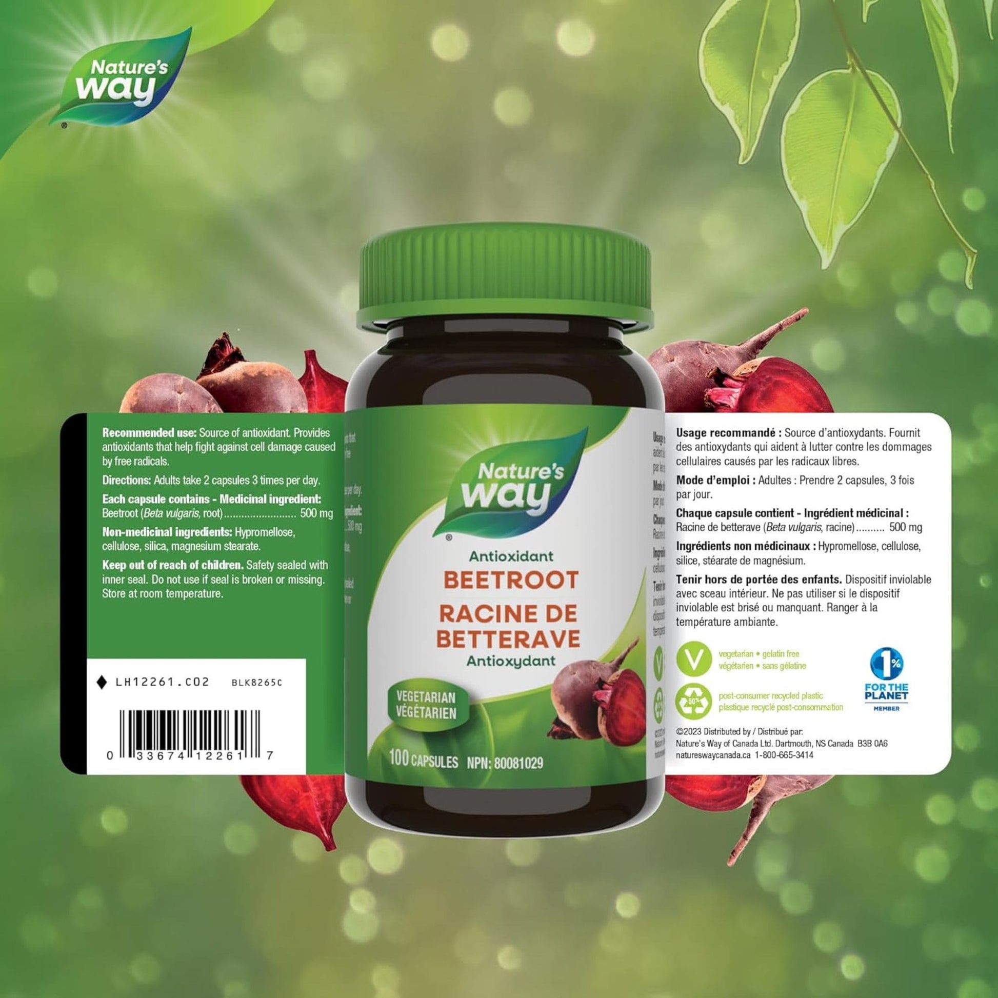100 Vegetable Capsules | Nature's Way Beet Root
