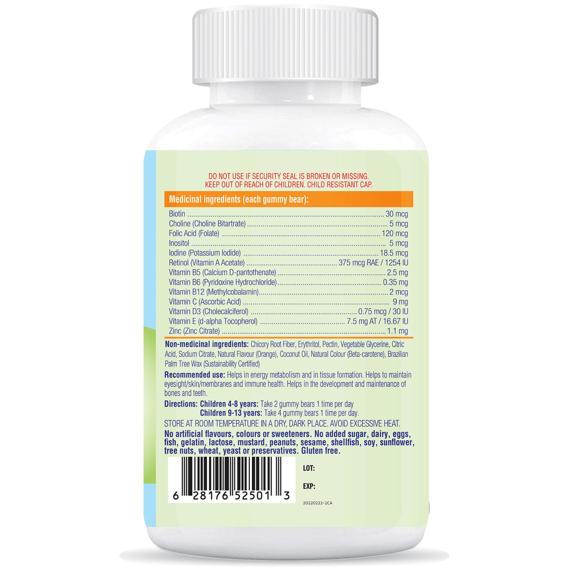 Orange 90 Gummies | AllKidz Multi Gummy Bears