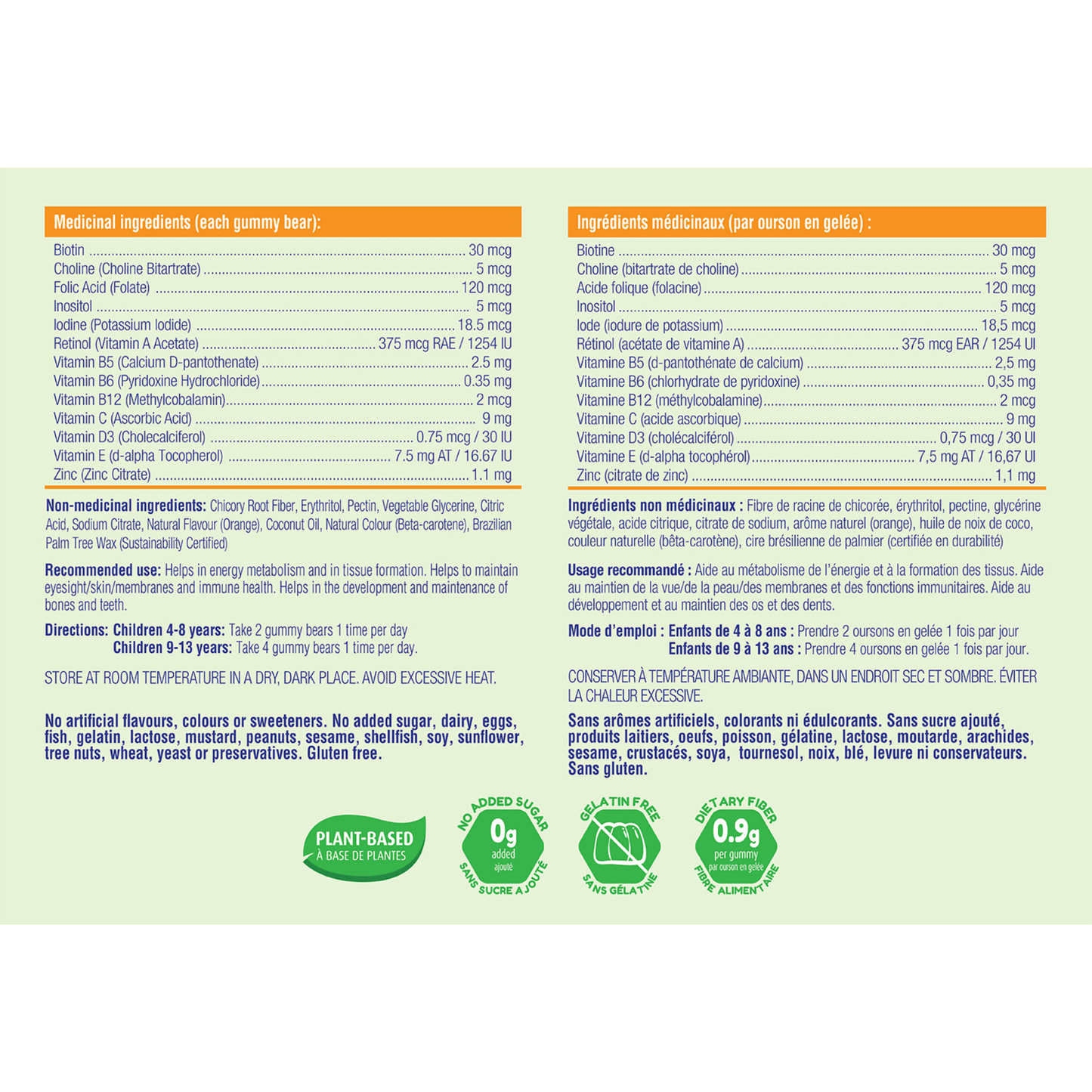 Orange 90 Gummies | AllKidz Multi Gummy Bears