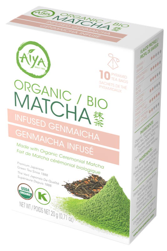 Aiya Organic Matcha Infused Genmaicha