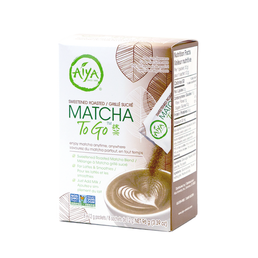 Aiya Sweetened Roasted Matcha To Go