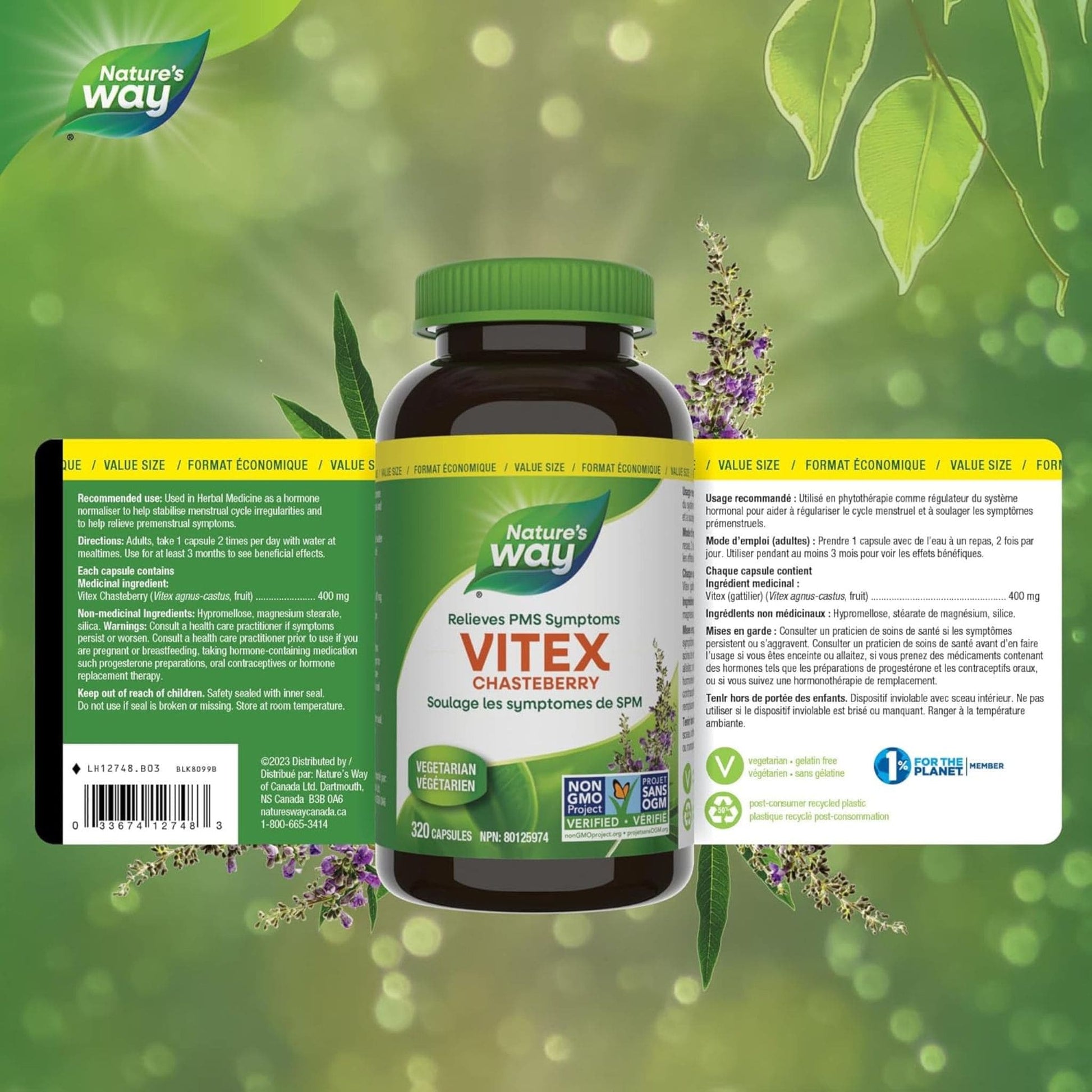 320 Capsules | Nature's Way Vitex Chasteberry