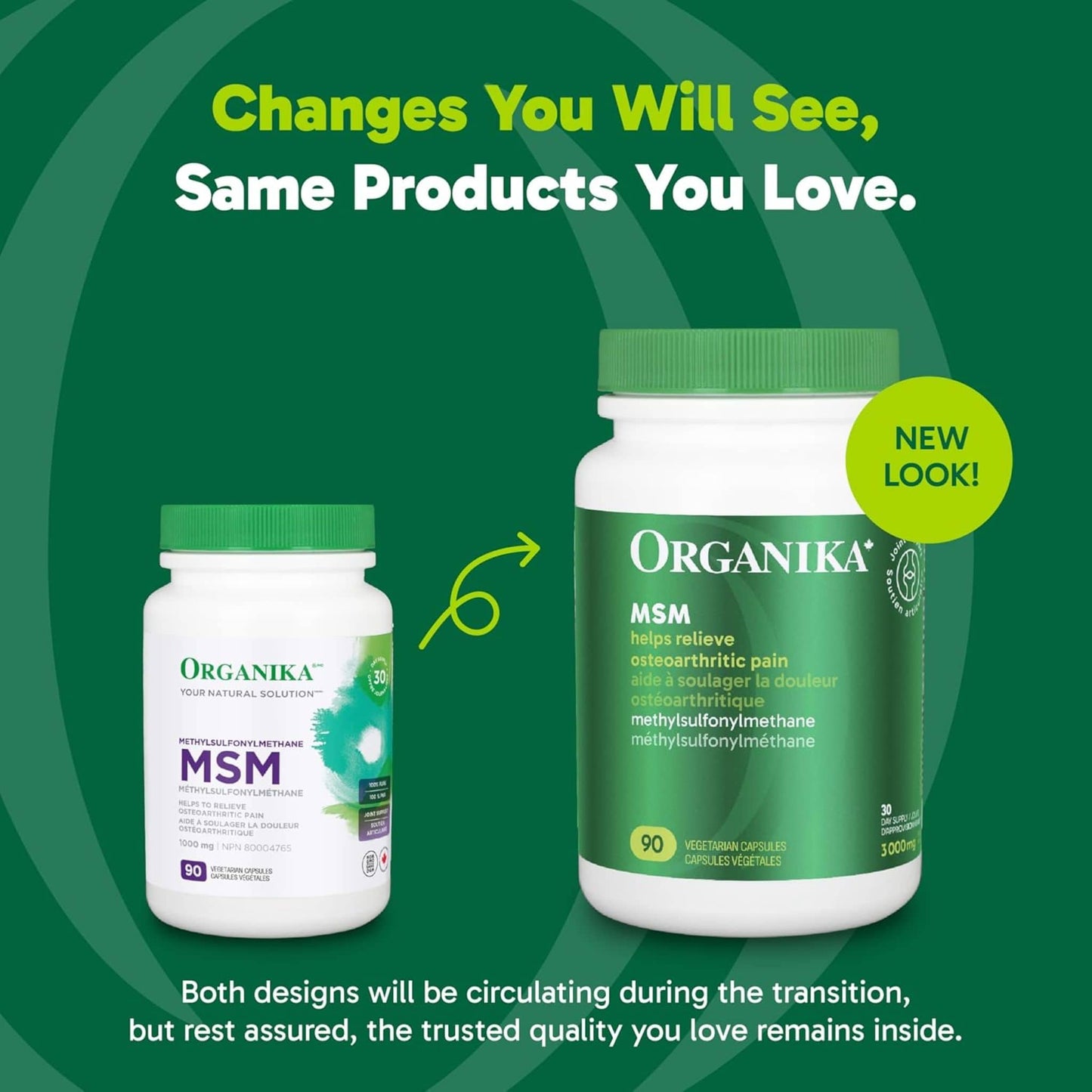 90 Vegetarian Capsules | Organika MSM (methylsulfonylmethane)