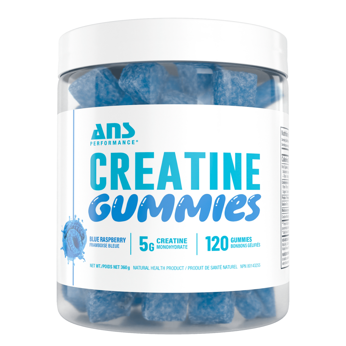 ANS Performance Creatine Gummies Blue Raspberry