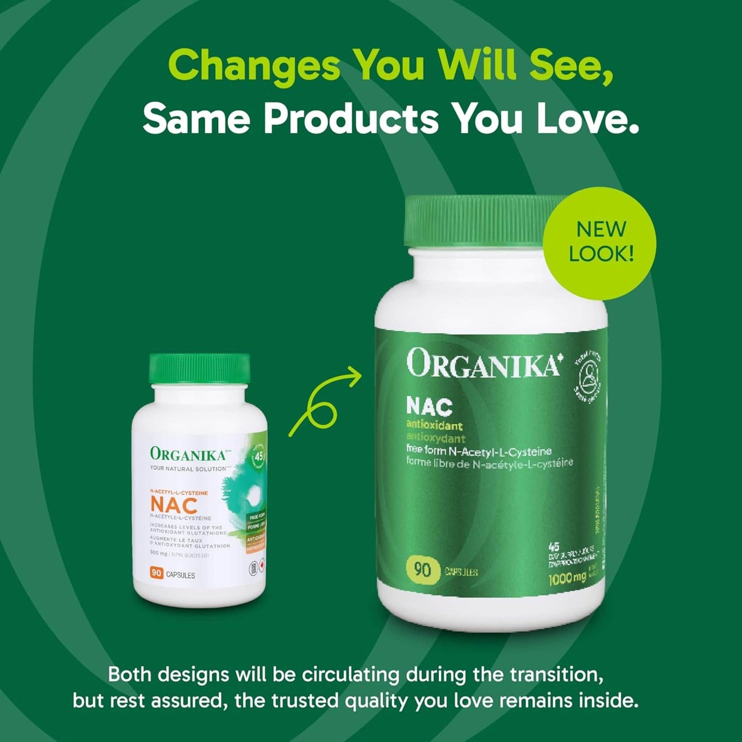 90 Capsules | Organika NAC (N-Acetyl-L-Cysteine) 1000 mg