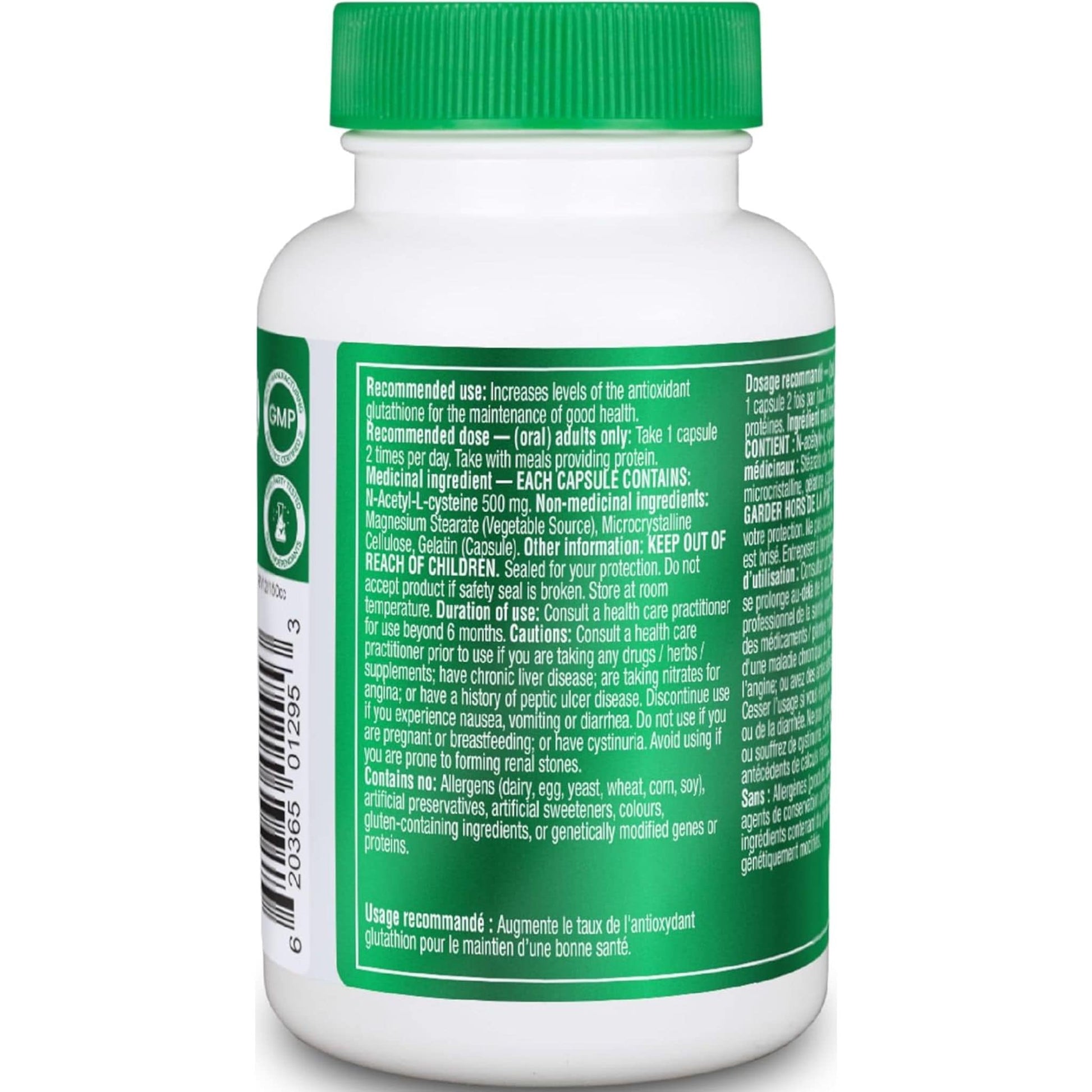 90 Capsules | Organika NAC (N-Acetyl-L-Cysteine) 1000 mg