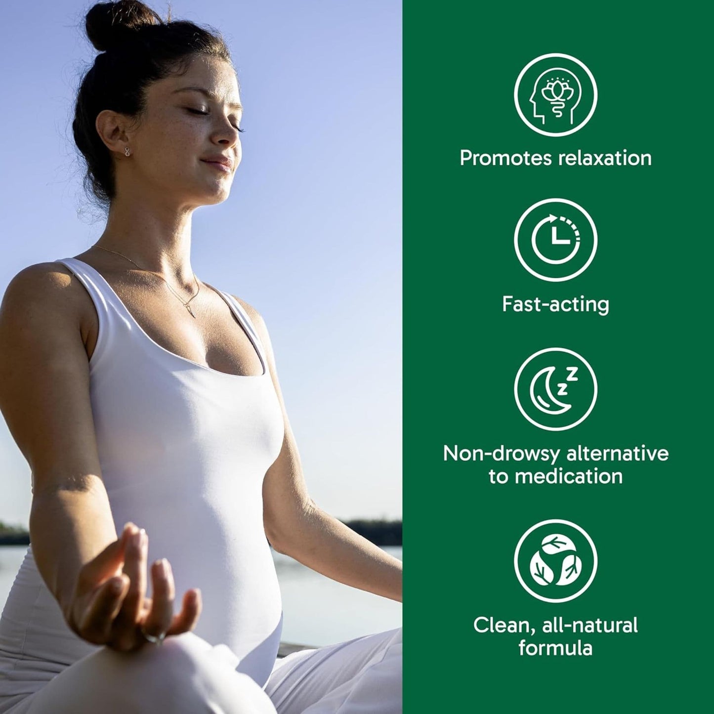 90 Vegetarian Capsules | Organika L-Theanine 225 mg