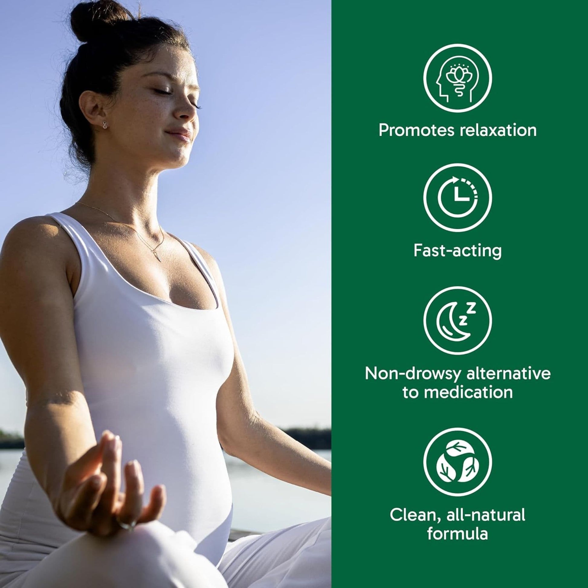 90 Vegetarian Capsules | Organika L-Theanine 225 mg