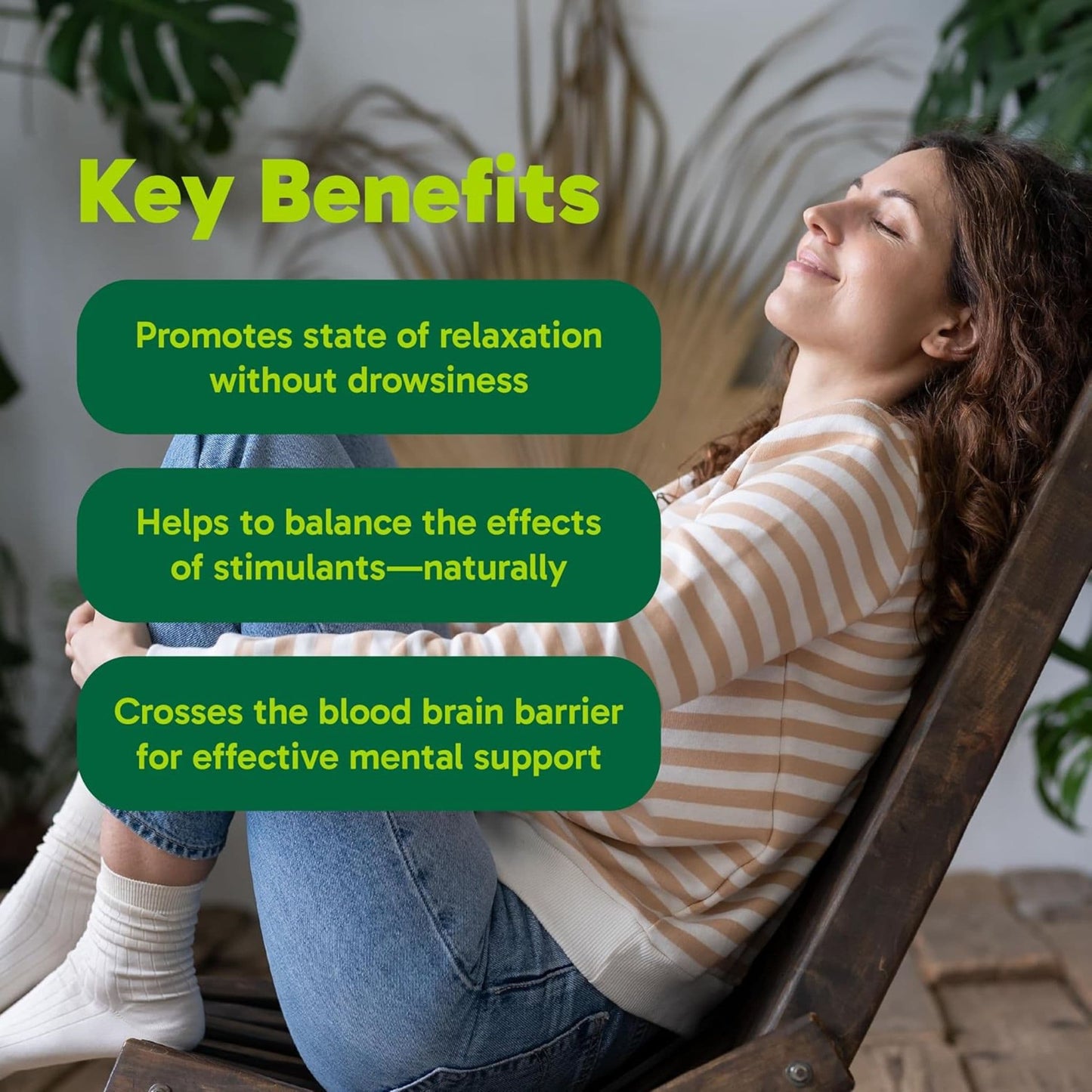 90 Vegetarian Capsules | Organika L-Theanine 225 mg