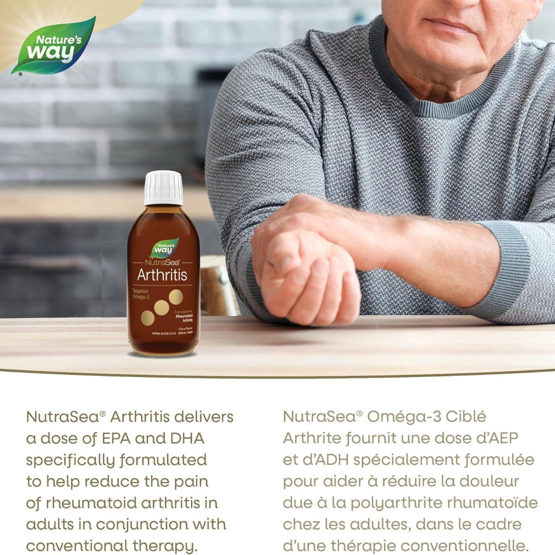 Citrus Flavour, 200 mL | Nature's Way NutraSea Arthritis Targeted Omega-3 Liquid