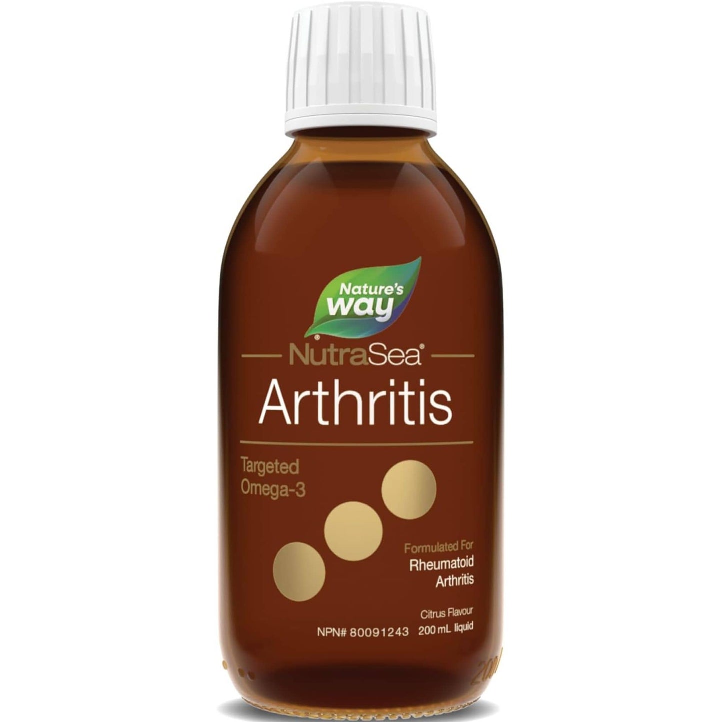 Citrus Flavour, 200 mL | Nature's Way NutraSea Arthritis Targeted Omega-3 Liquid
