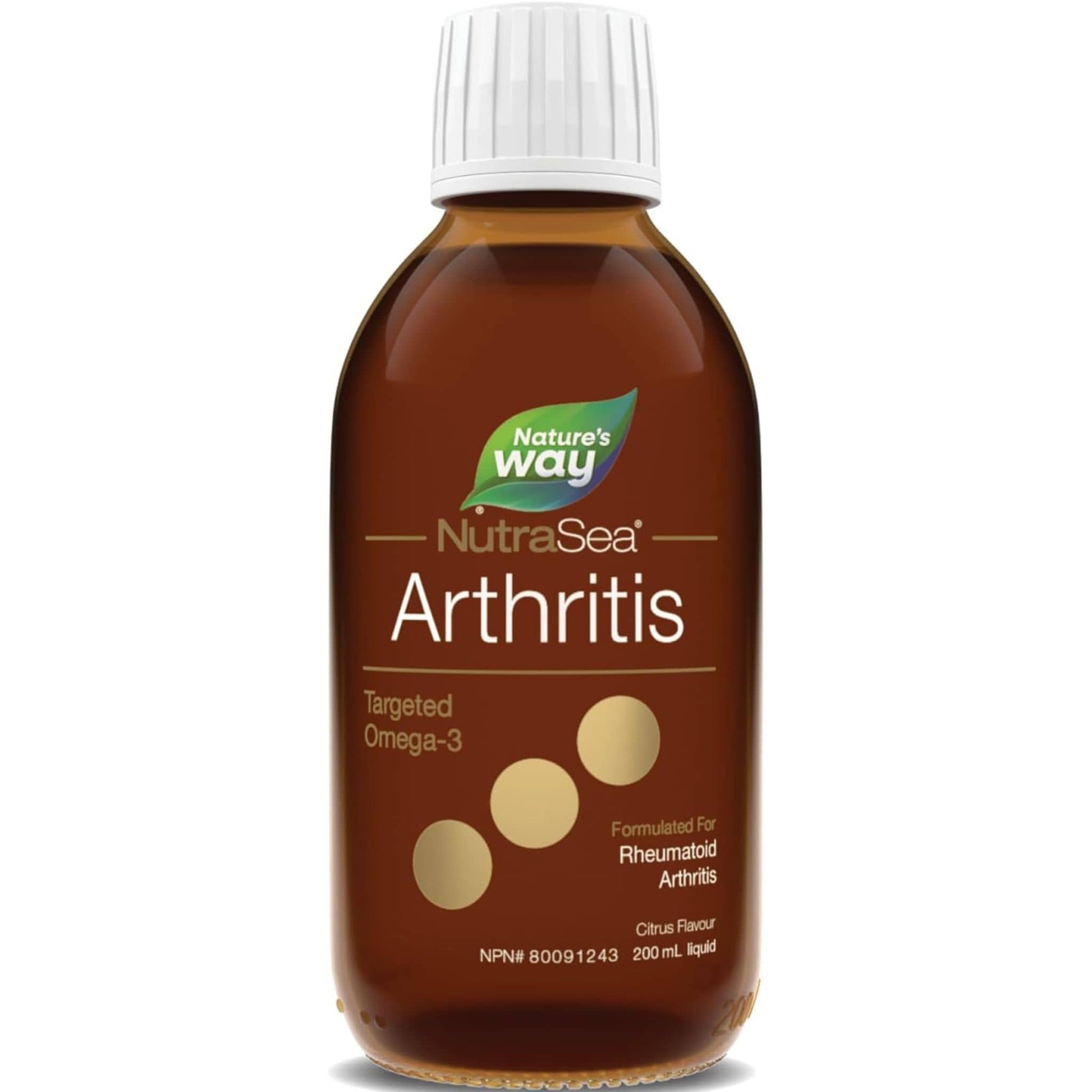Citrus Flavour, 200 mL | Nature's Way NutraSea Arthritis Targeted Omega-3 Liquid