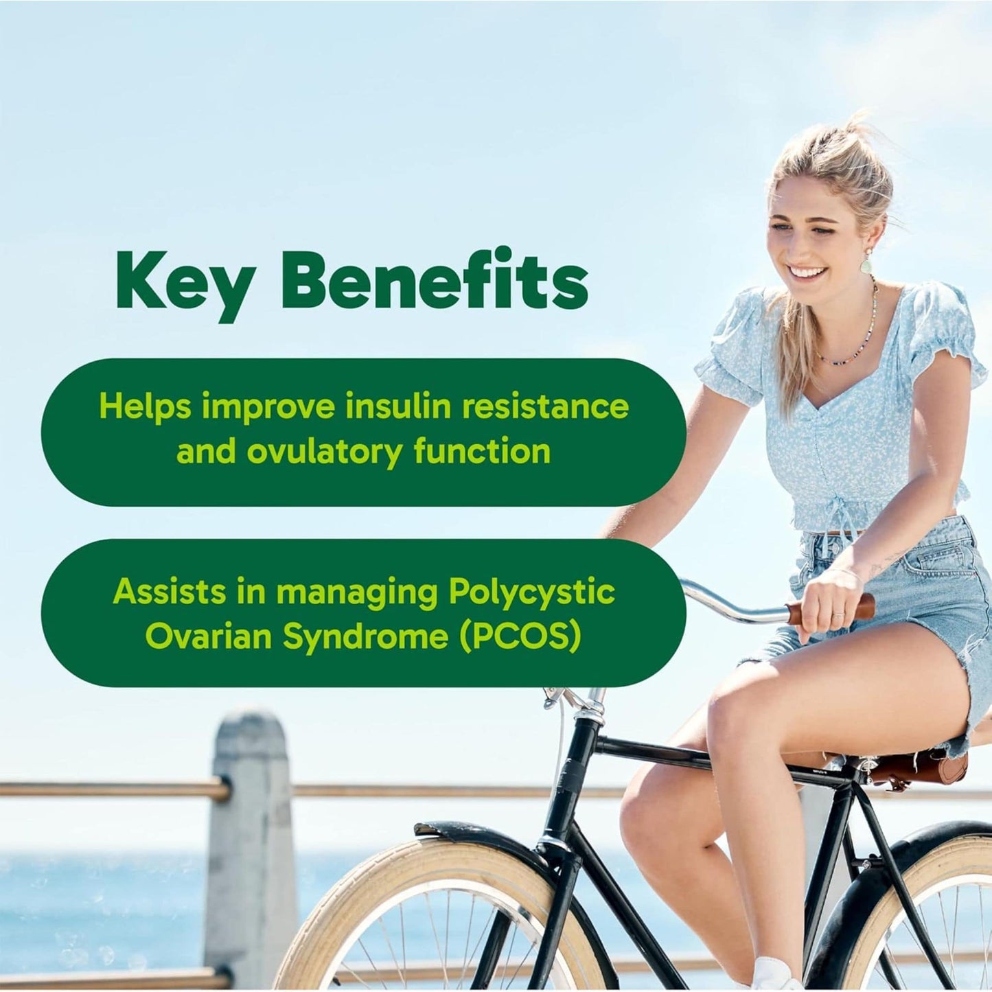 Organika Inositol (Myo-Inositol), 500mg, 90 Vegetarian Capsules