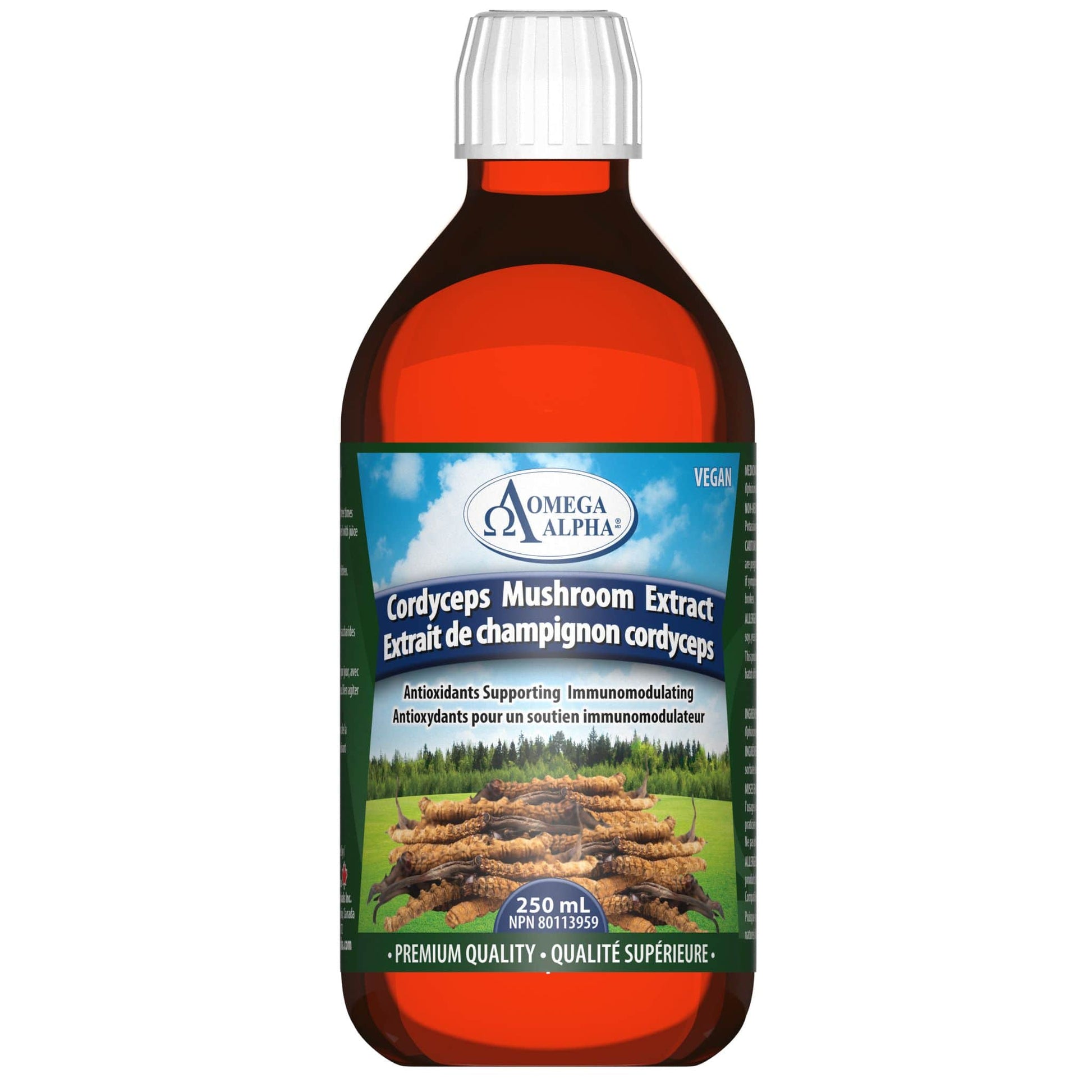 250ml | Omega Alpha Cordyceps Mushroom Extract