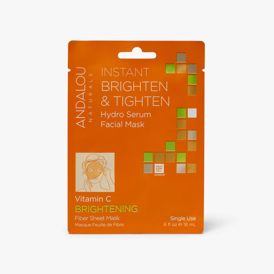 Andalou Naturals Instant Brighten & Tighten Sheet Mask 6 x 18ml