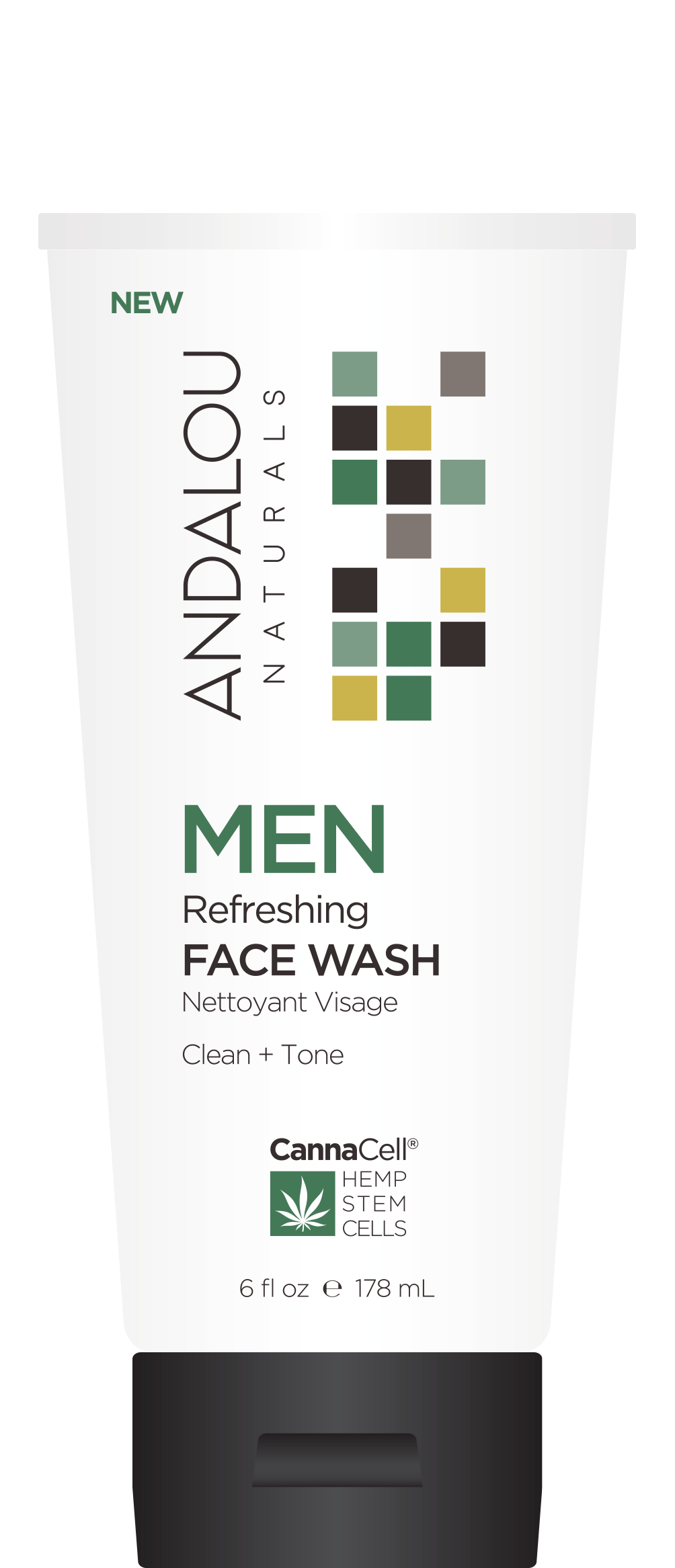 Andalou Naturals MEN Refreshing Face Wash 178ml