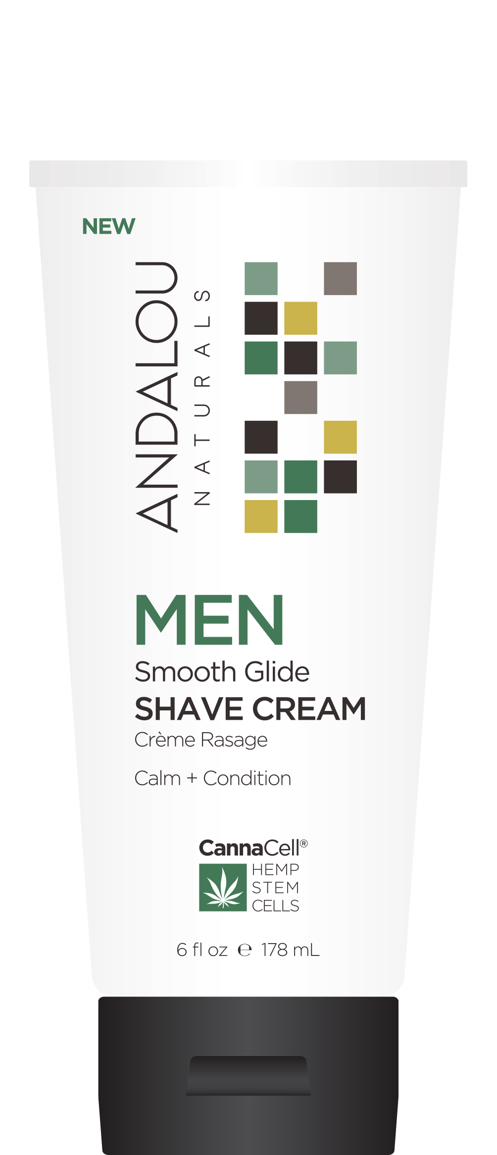 Andalou Naturals MEN Smooth Glide Shave Cream 178ml