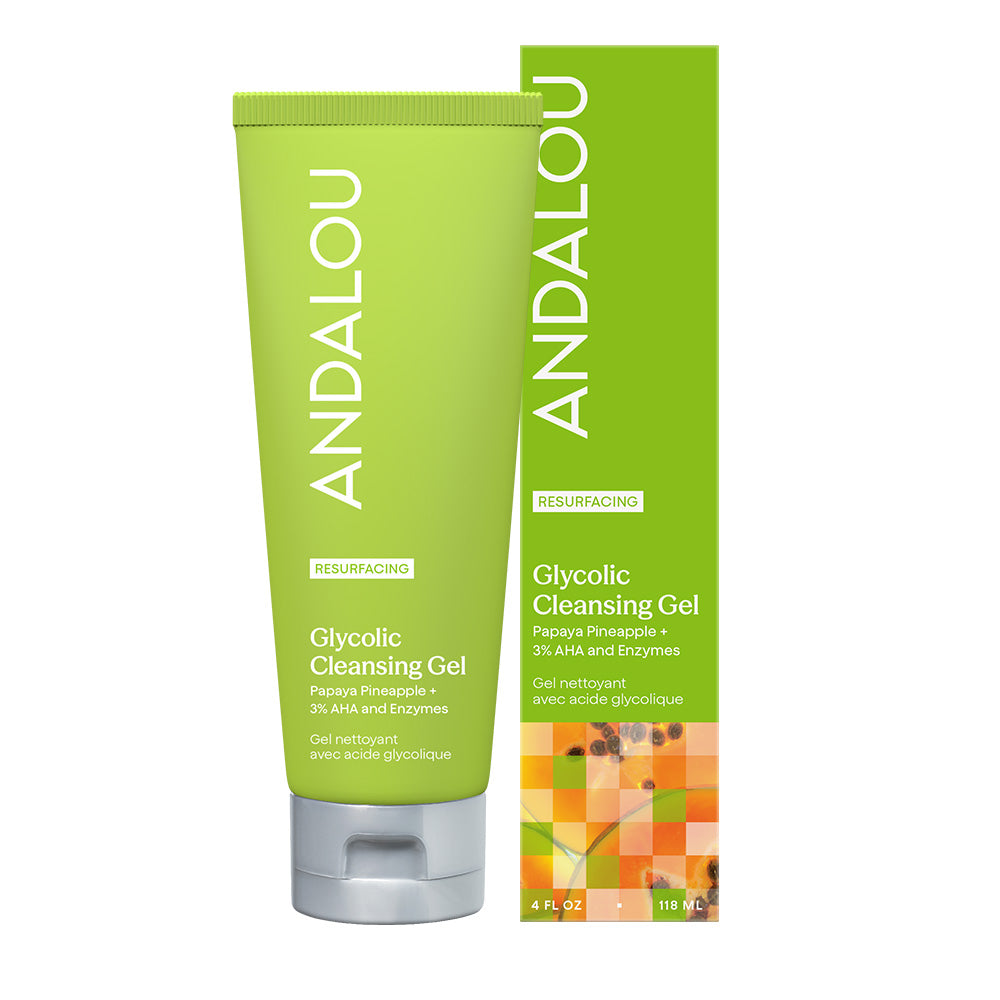 Andalou Naturals Resurfacing Glycolic Cleansing Gel 118ml