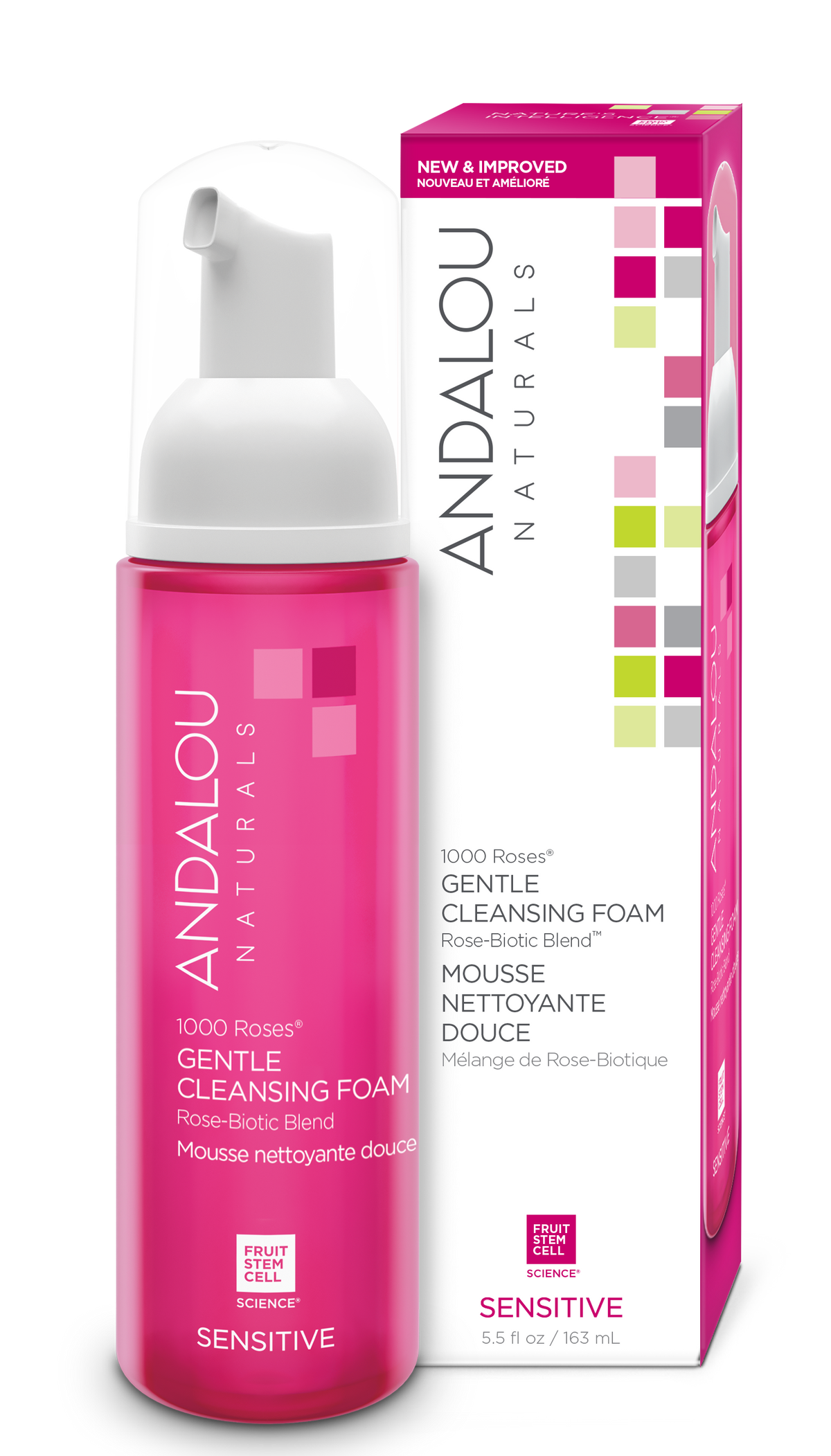 Andalou Naturals 1000 Roses Gentle Cleansing Foam