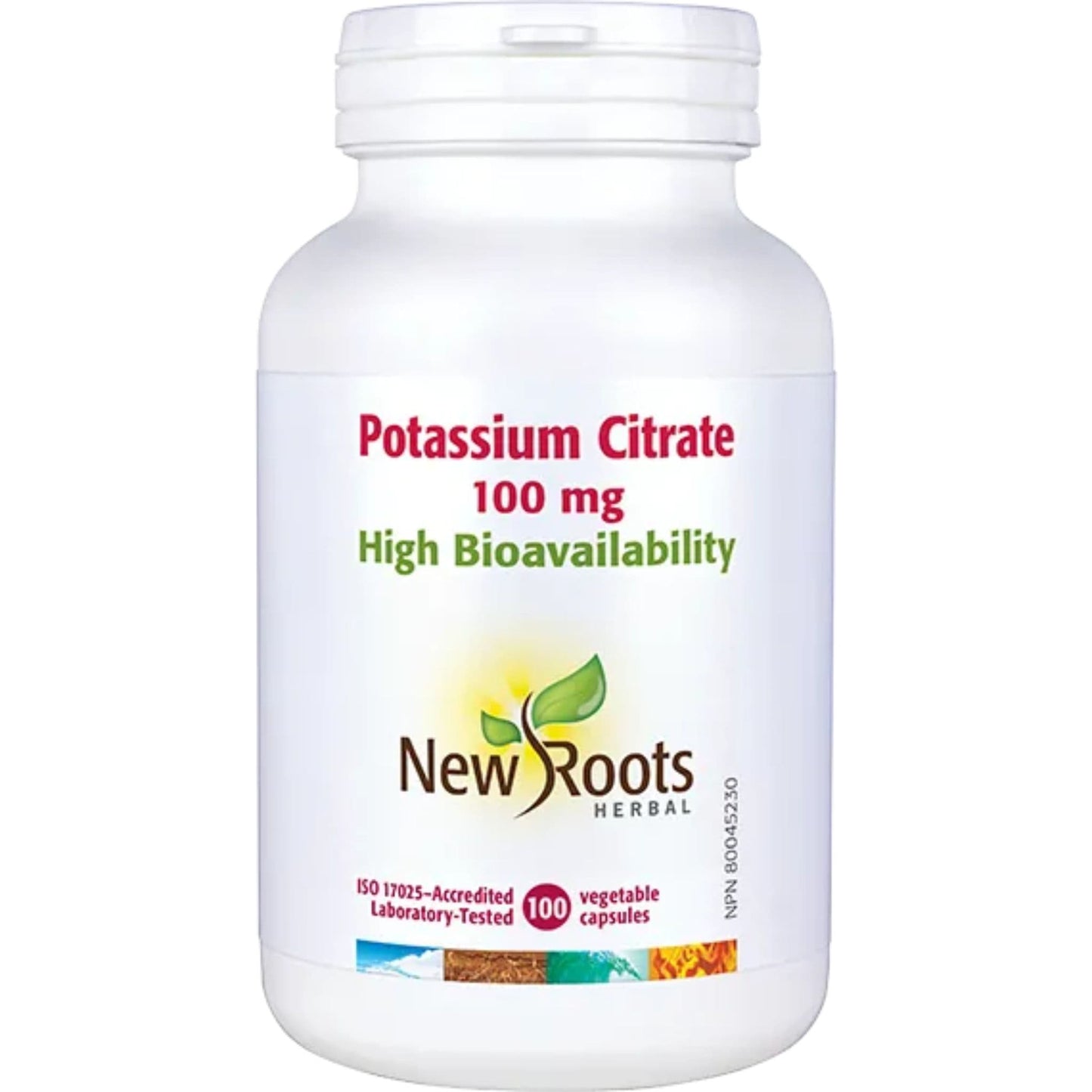 100 Capsules | New Roots Potassium Citrate