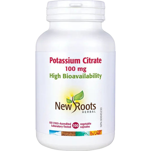 100 Capsules | New Roots Potassium Citrate