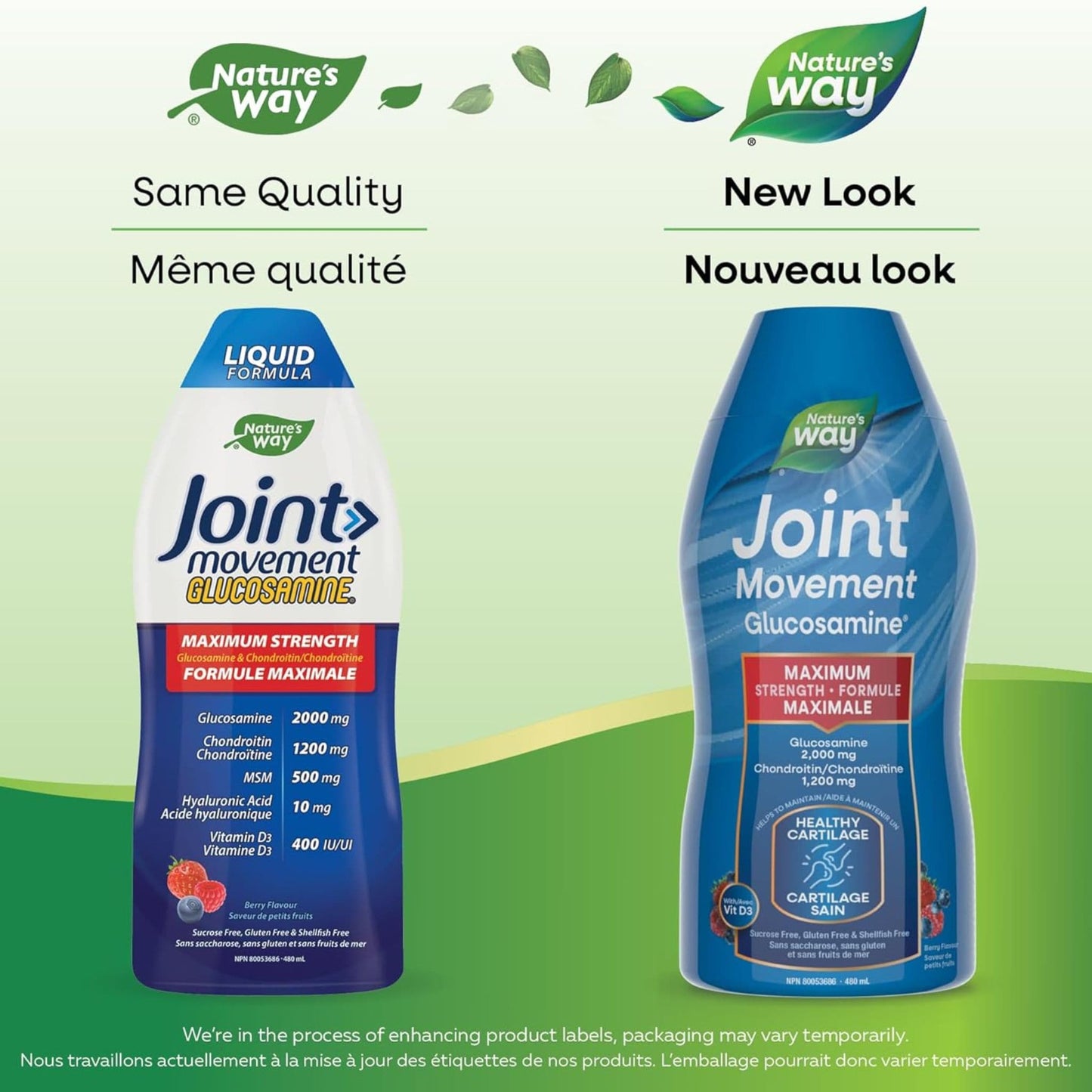 Berry Flavour, 480mL | Nature's Way Joint Movement Glucosamine, Maximum Strength