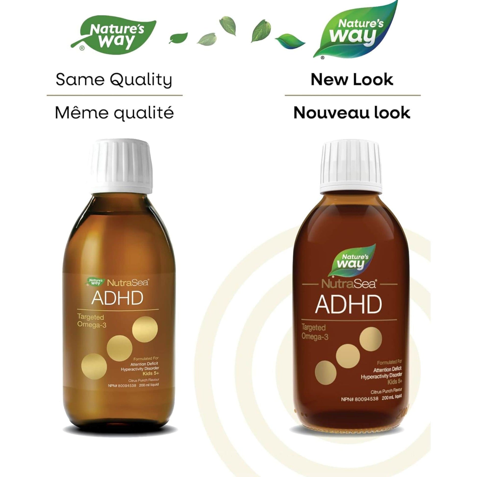 Citrus Punch Flavour, 200 mL | Nature's Way NutraSea ADHD Targeted Omega-3 Kids 5+