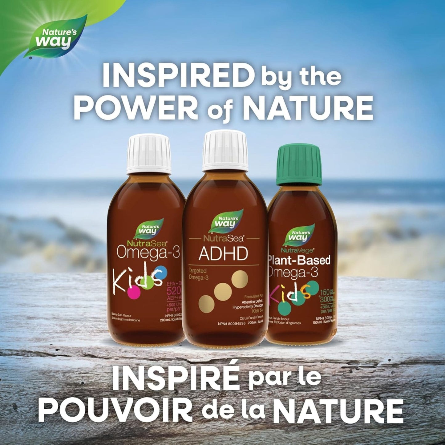 Citrus Punch Flavour, 200 mL | Nature's Way NutraSea ADHD Targeted Omega-3 Kids 5+