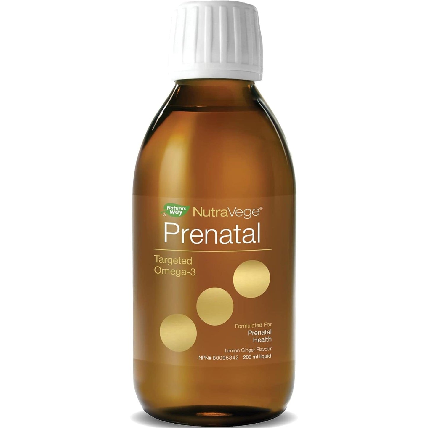 Lemon Ginger Flavour, 200mL | Nature's Way NutraVege Prenatal Targeted Omega-3