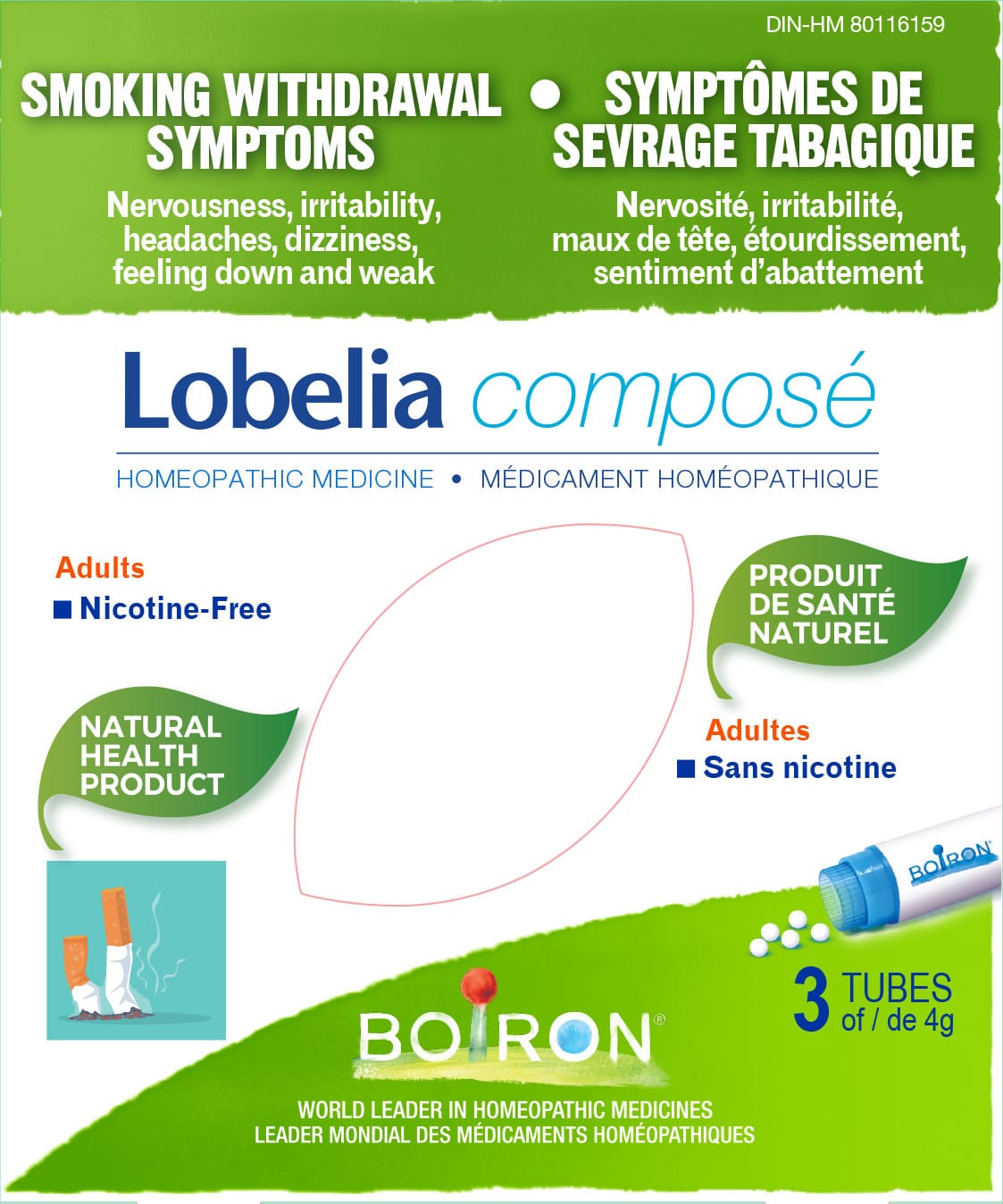 Boiron Lobelia Compose Blister Pack