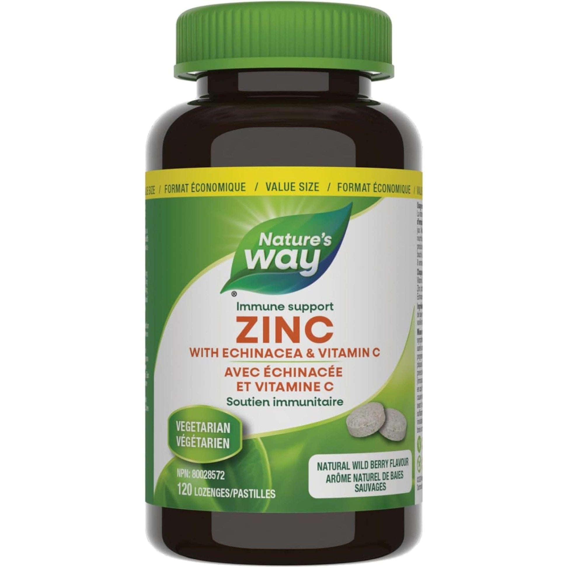 120 Lozenges | Nature's Way Zinc with Echinacea and Vitamin C