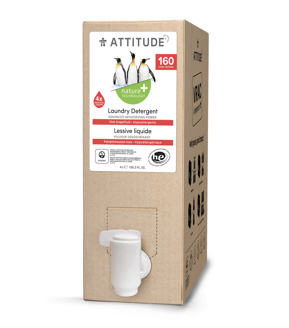 Attitude Laundry Detergent Pink Grapefruit 4L (160 loads)