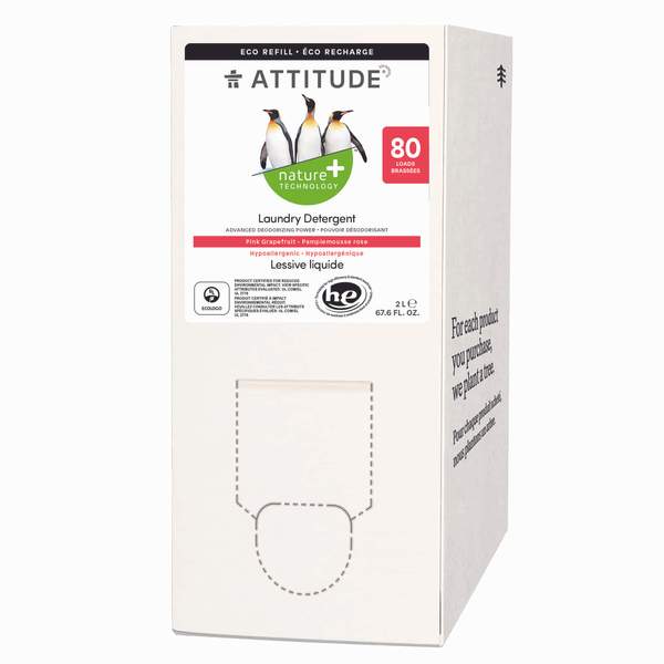 Attitude Laundry Detergent Pink Grapefruit 2L (80 loads)