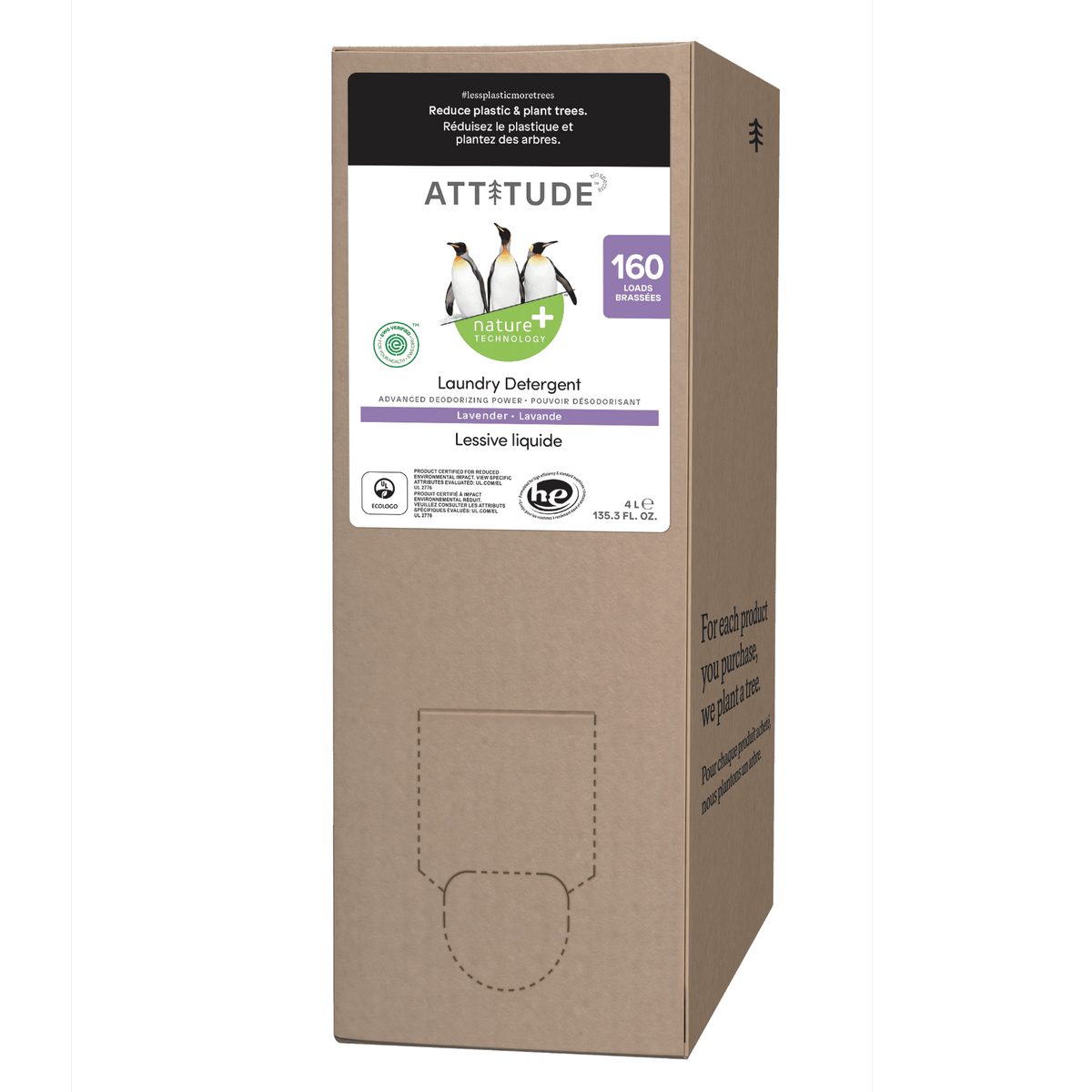 Attitude Laundry Detergent Lavender 4L (160 loads)