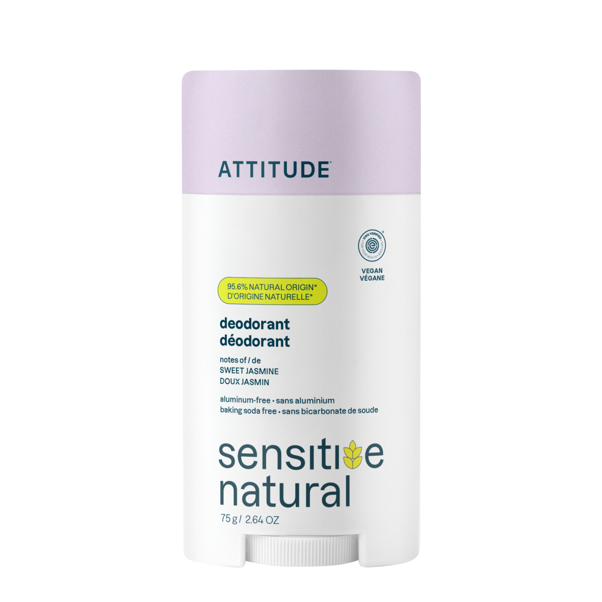 Attitude Sensitive Skin Deodorant Sweet Jasmine Twist Stick