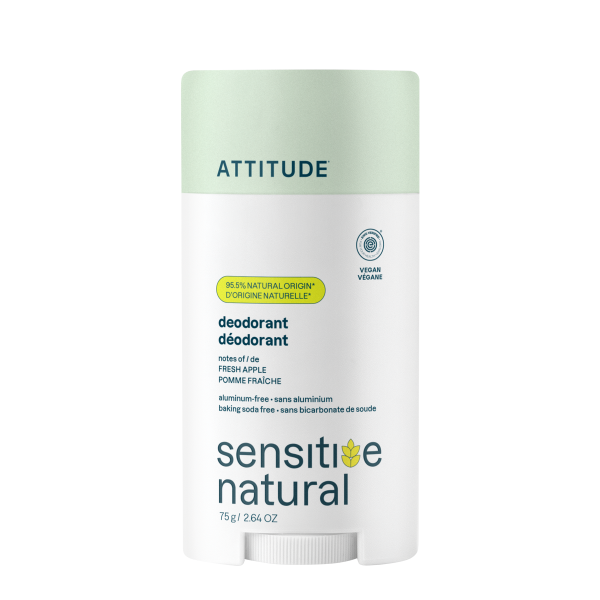 Attitude Sensitive Skin Deodorant Fresh Apple Twist Stick