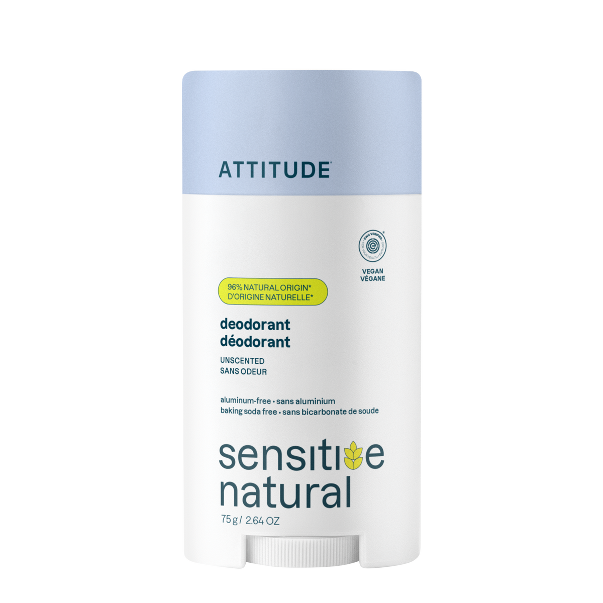 Attitude Sensitive Skin Deodorant Unscented Twist Stick
