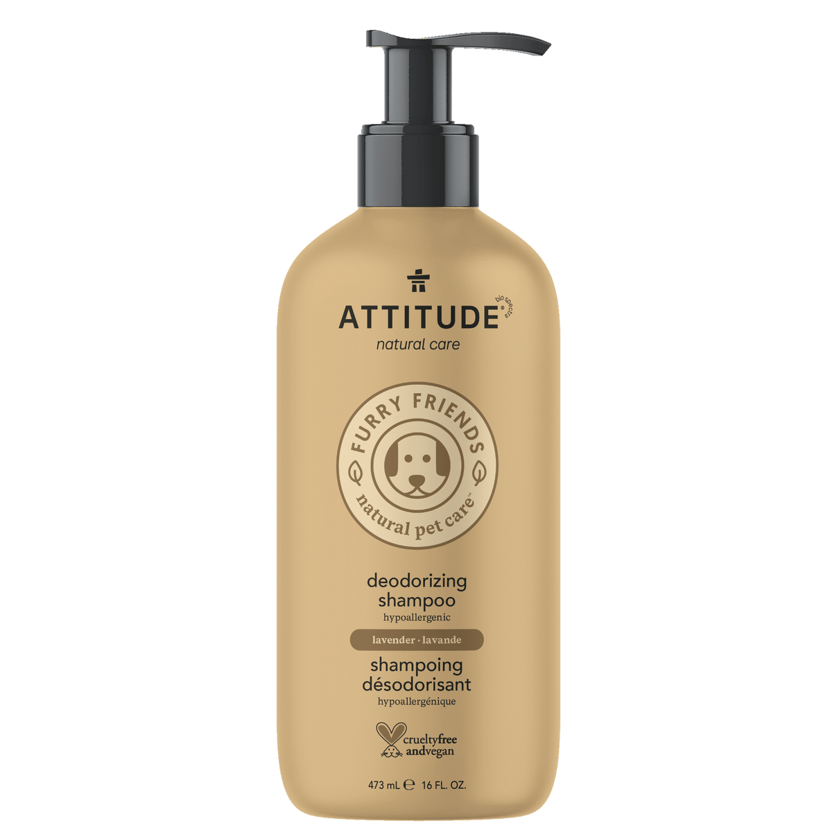 Attitude Furry Friends Pet Shampoo Deodorizing (Lavender) 473ml
