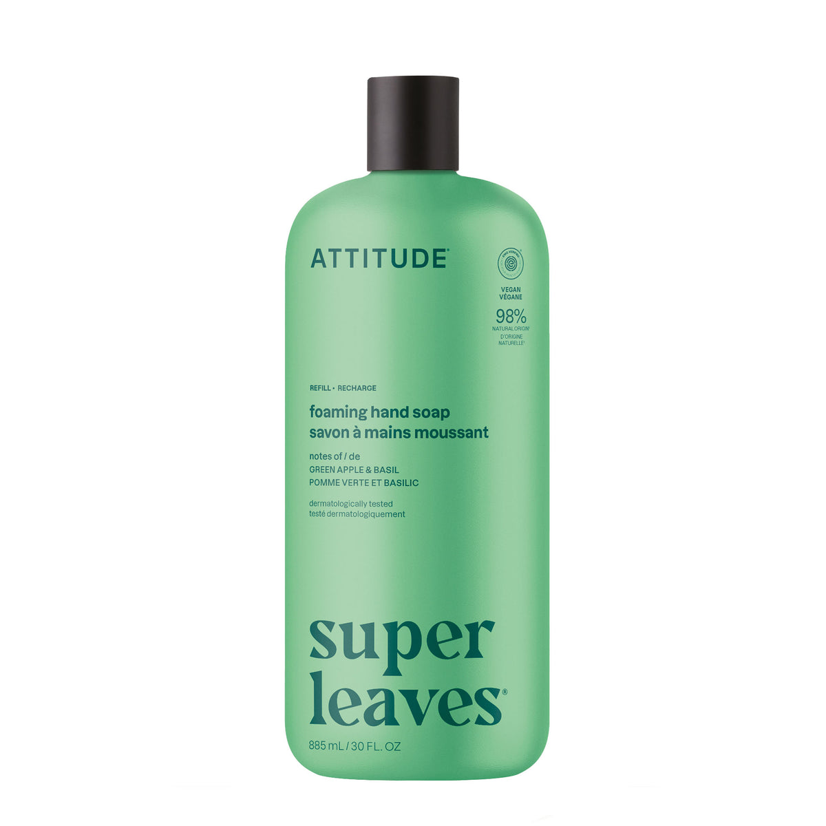 Attitude Foaming Hand Soap Green Apple & Basil 885ml