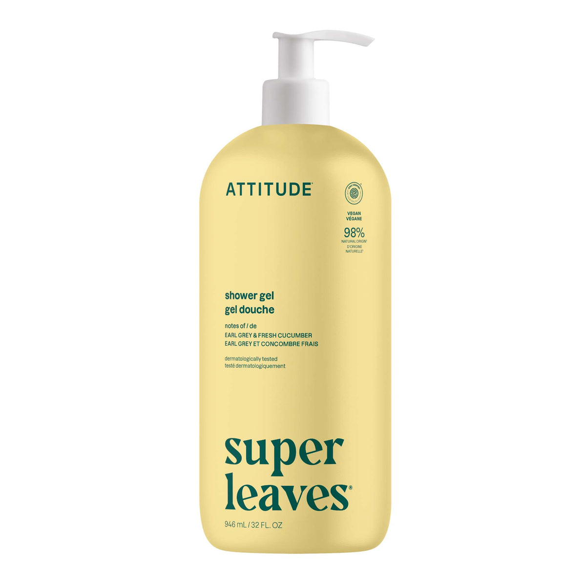 Attitude Super Leaves Shower Gel Earl Grey & Cucumber 946ml