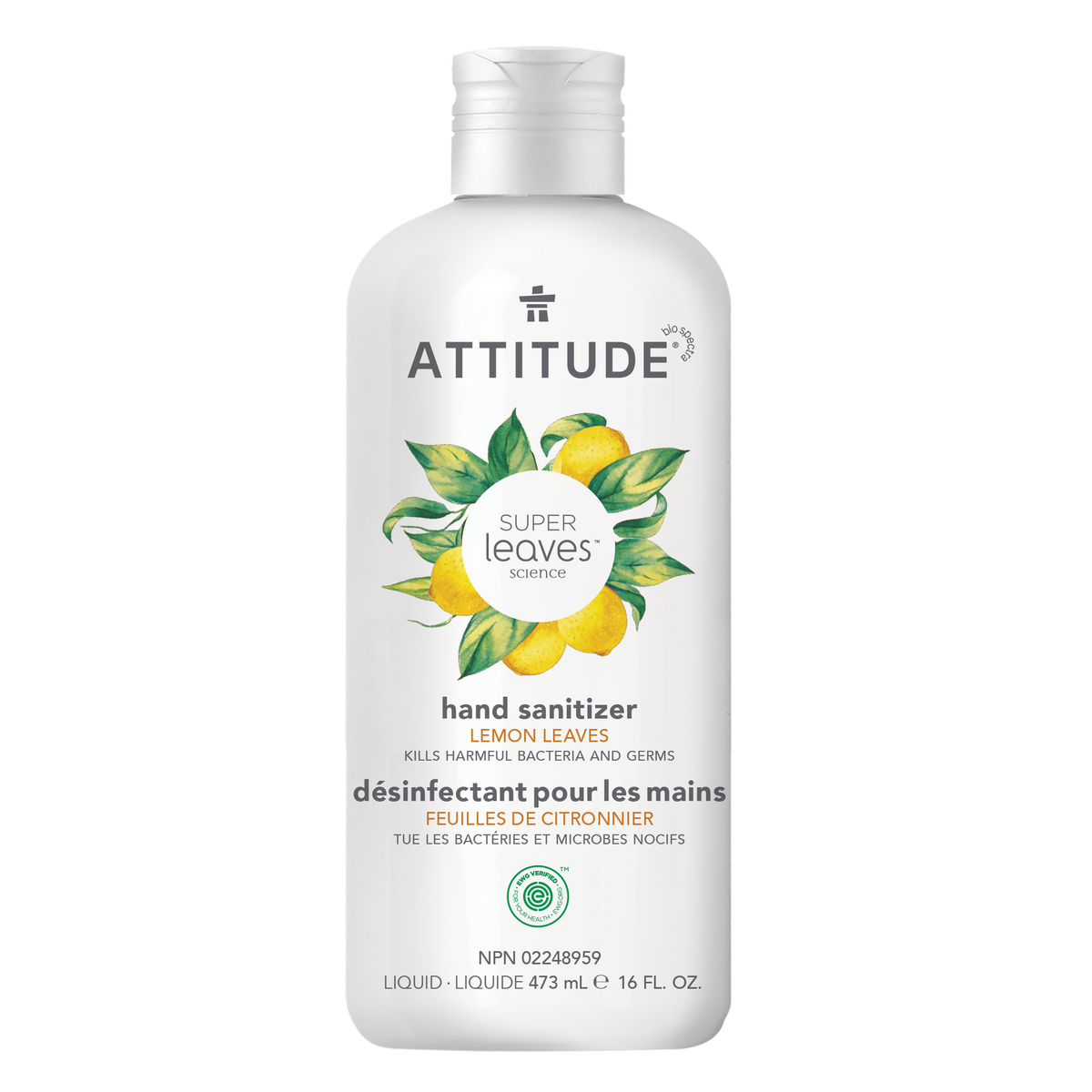 Attitude Super Leaves Hand Sanitizer Lemon Leaves 473ml Refill