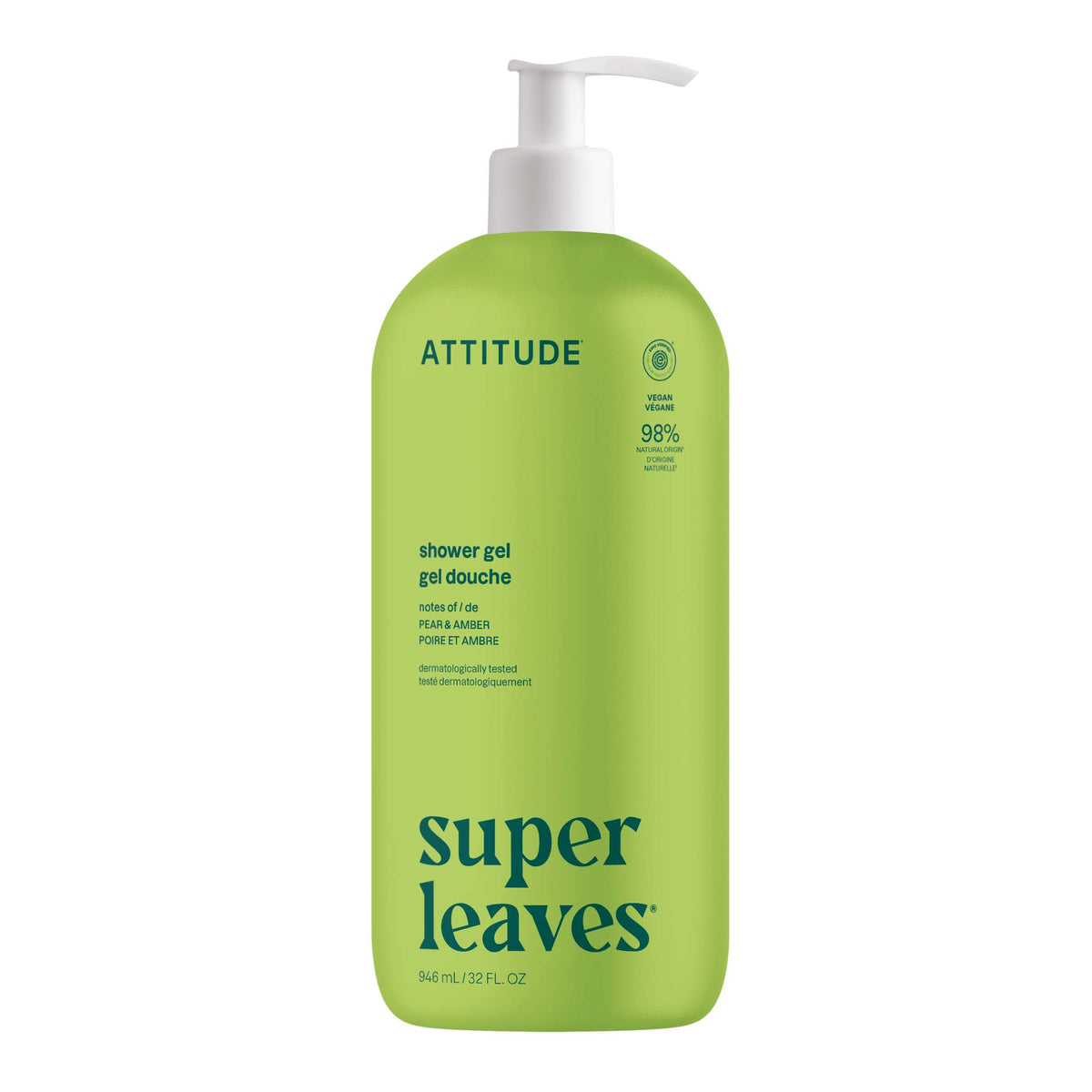 Attitude Super Leaves Shower Gel Pear & Amber 946ml